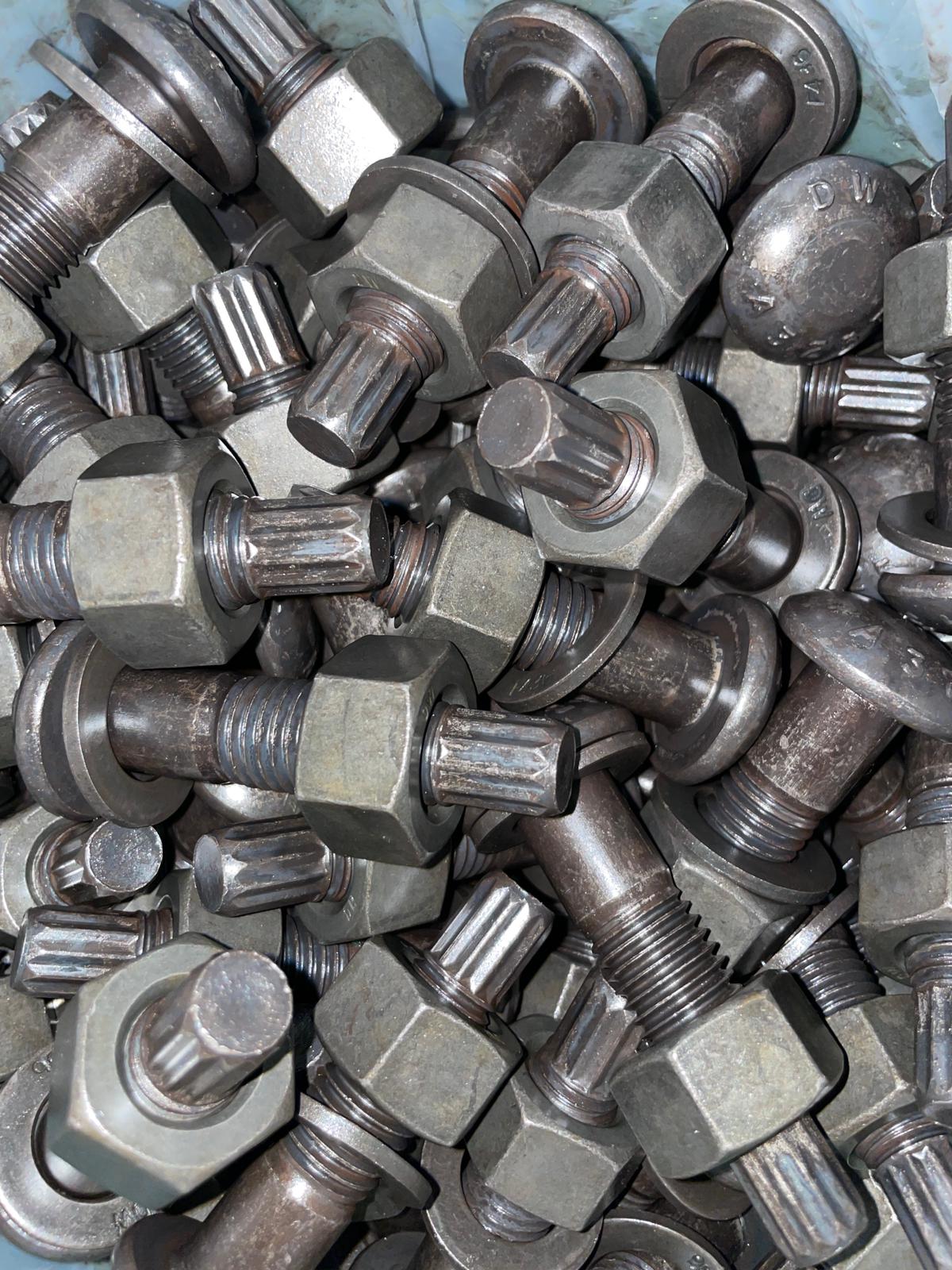 High-Strength TC Bolts with Tension Control Splines