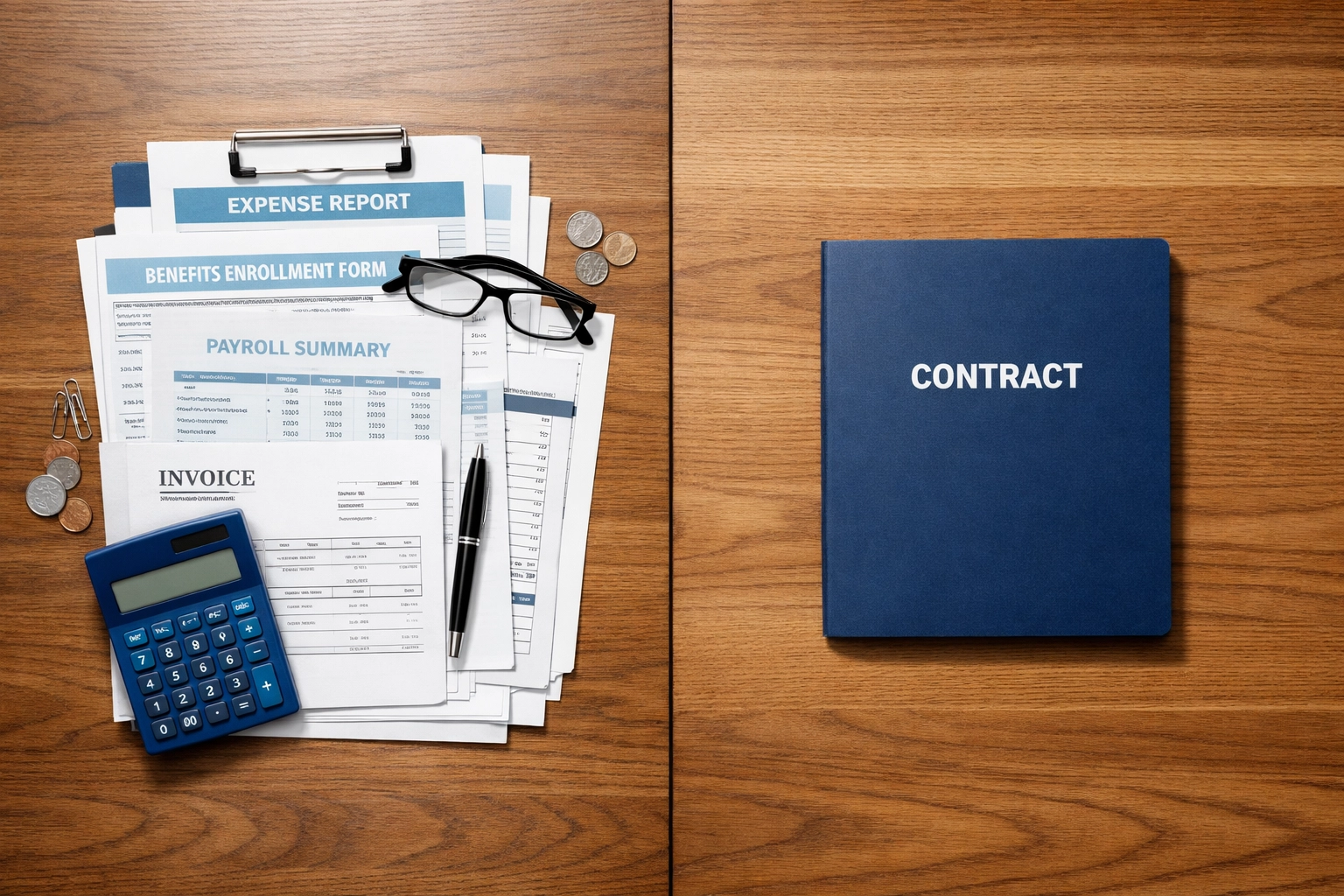 Cost comparison showing in-house hire expenses versus fractional CFO services