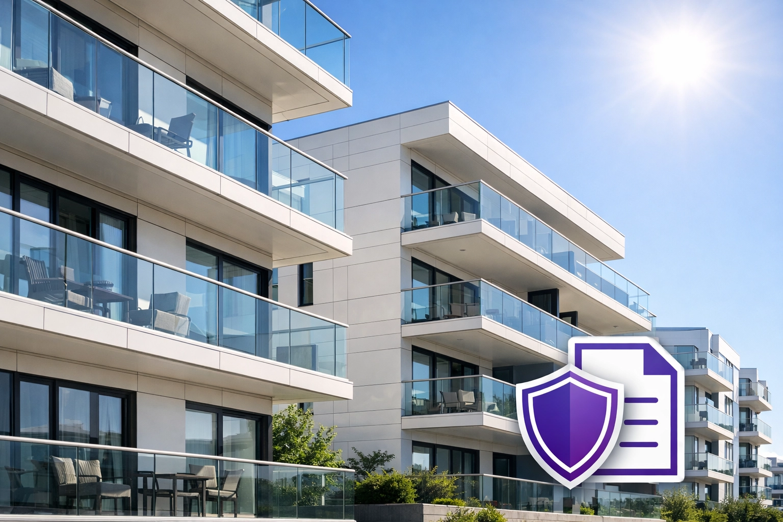 Modern Essex apartment development representing compliant and professional residential block management services.