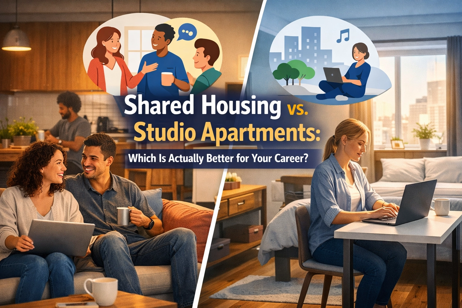 [HERO] Shared Housing vs. Studio Apartments: Which Is Actually Better for Your Career?