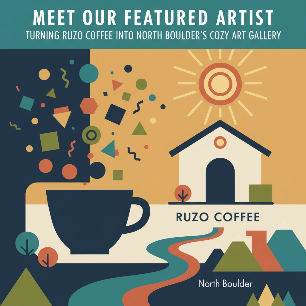 Meet Our Featured Artist: Turning Ruzo Coffee into North Boulder's Cozy Art Gallery