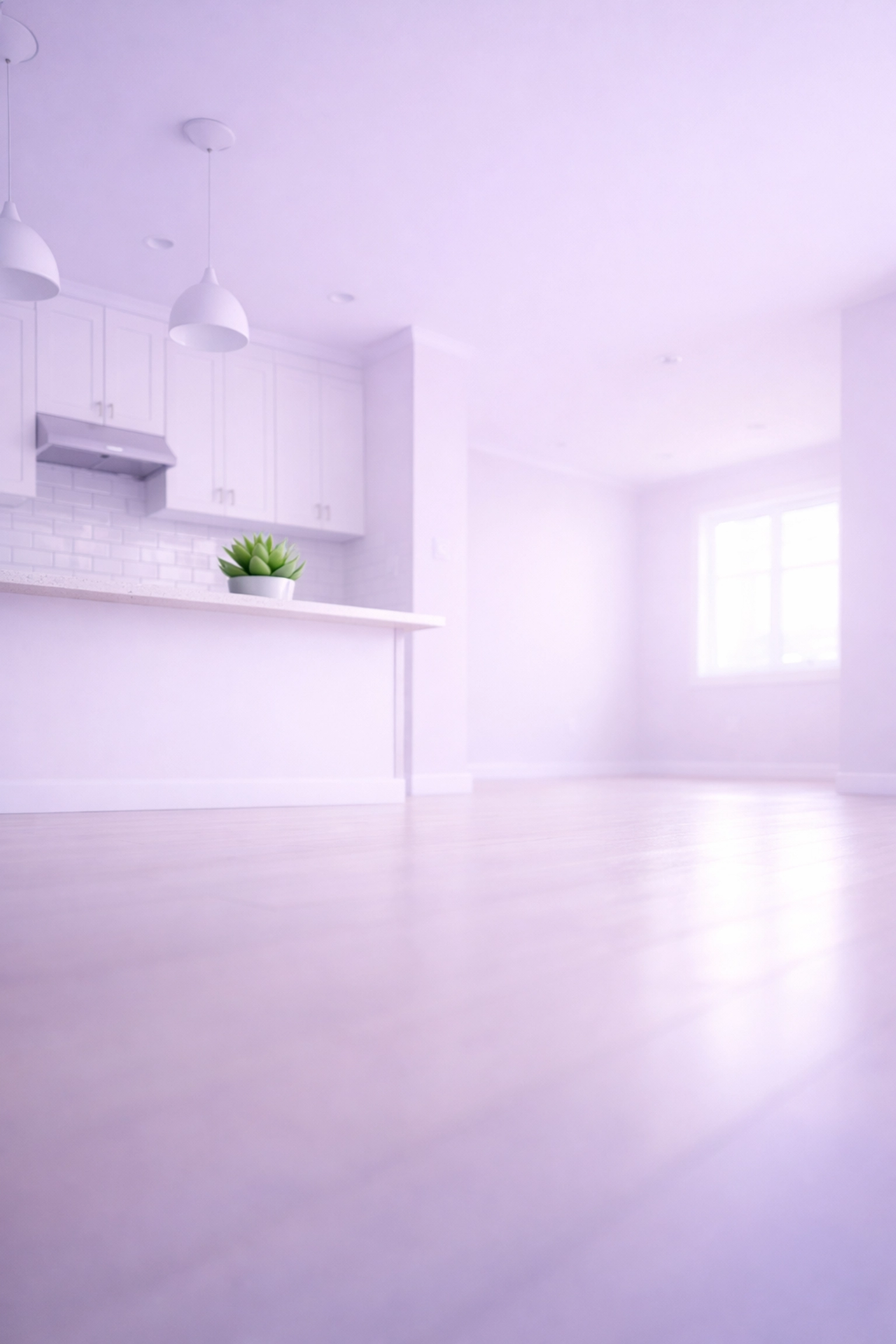 Immaculate empty kitchen after professional move out cleaning Cedar Valley, perfect for getting a deposit back.