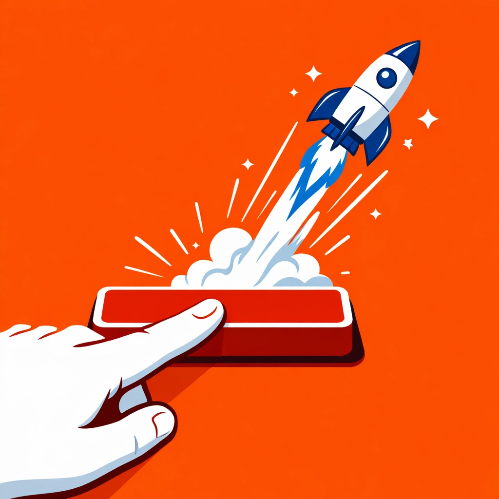 High-converting call-to-action button illustration representing website growth and increased sales ROI.