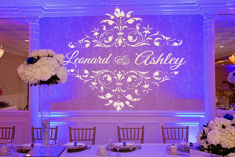 Elegant Custom Gobo Projection