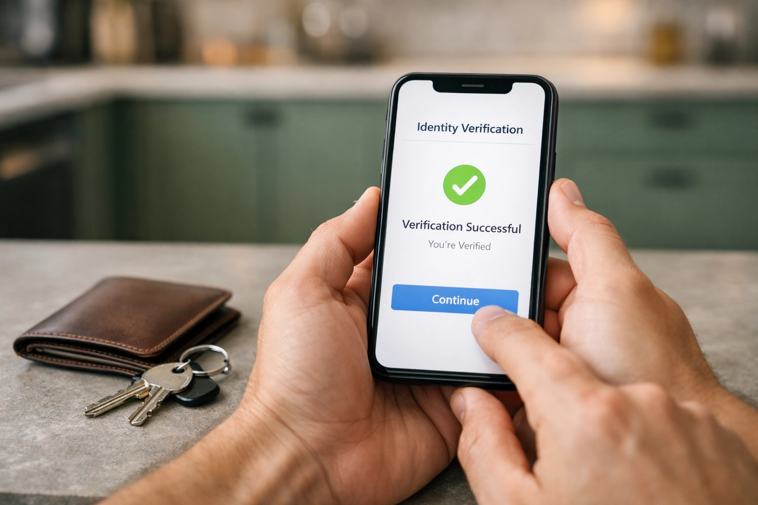 Close-up of a smartphone used to apply for a payday loan online Alberta via instant e-transfer.