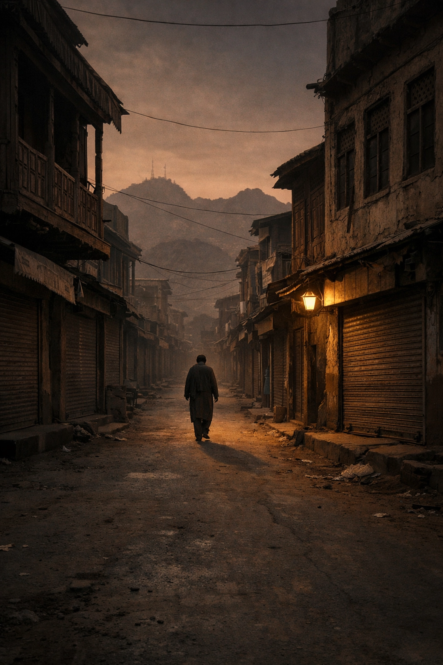 Empty Kabul street symbolizing isolation faced by trans woman under Taliban persecution