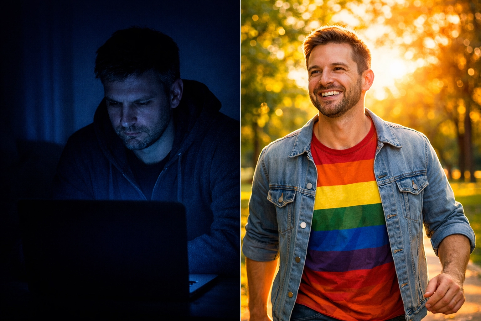 Gay man's transformation from addiction isolation to finding real connection outdoors