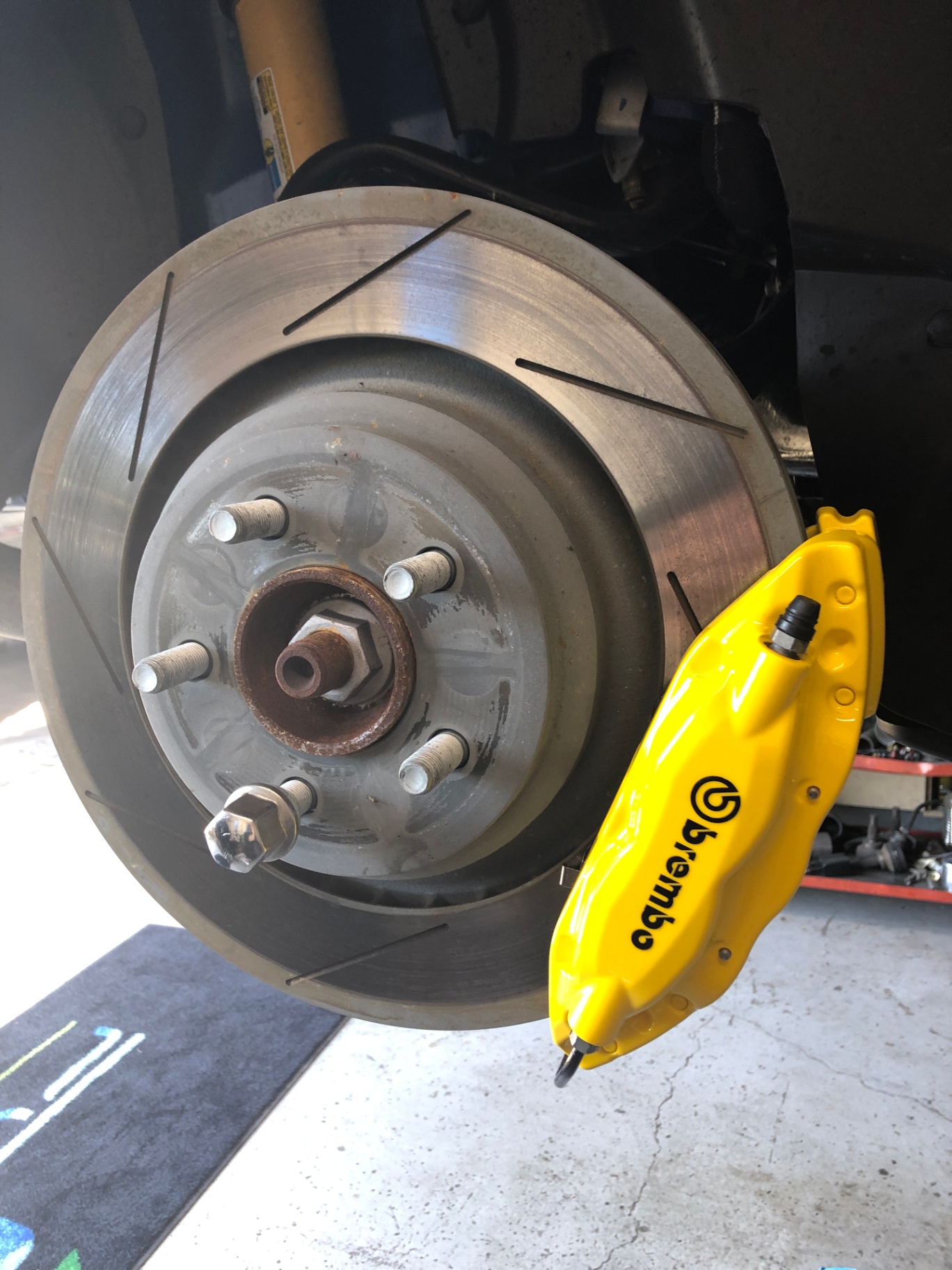 Custom Powder Coated Brembo Front Brake Assembly