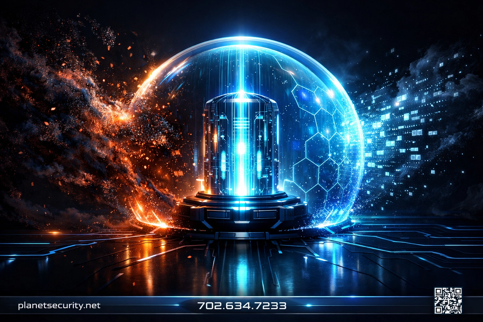 Futuristic digital shield protecting sensitive CUI data within a secure CMMC 2.0 Level 2 protected enclave.