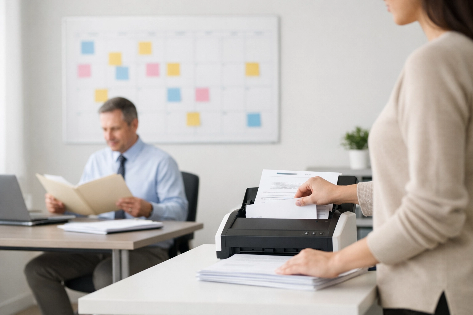 Tax office staff managing peak season workflow and service bureau onboarding tasks efficiently.