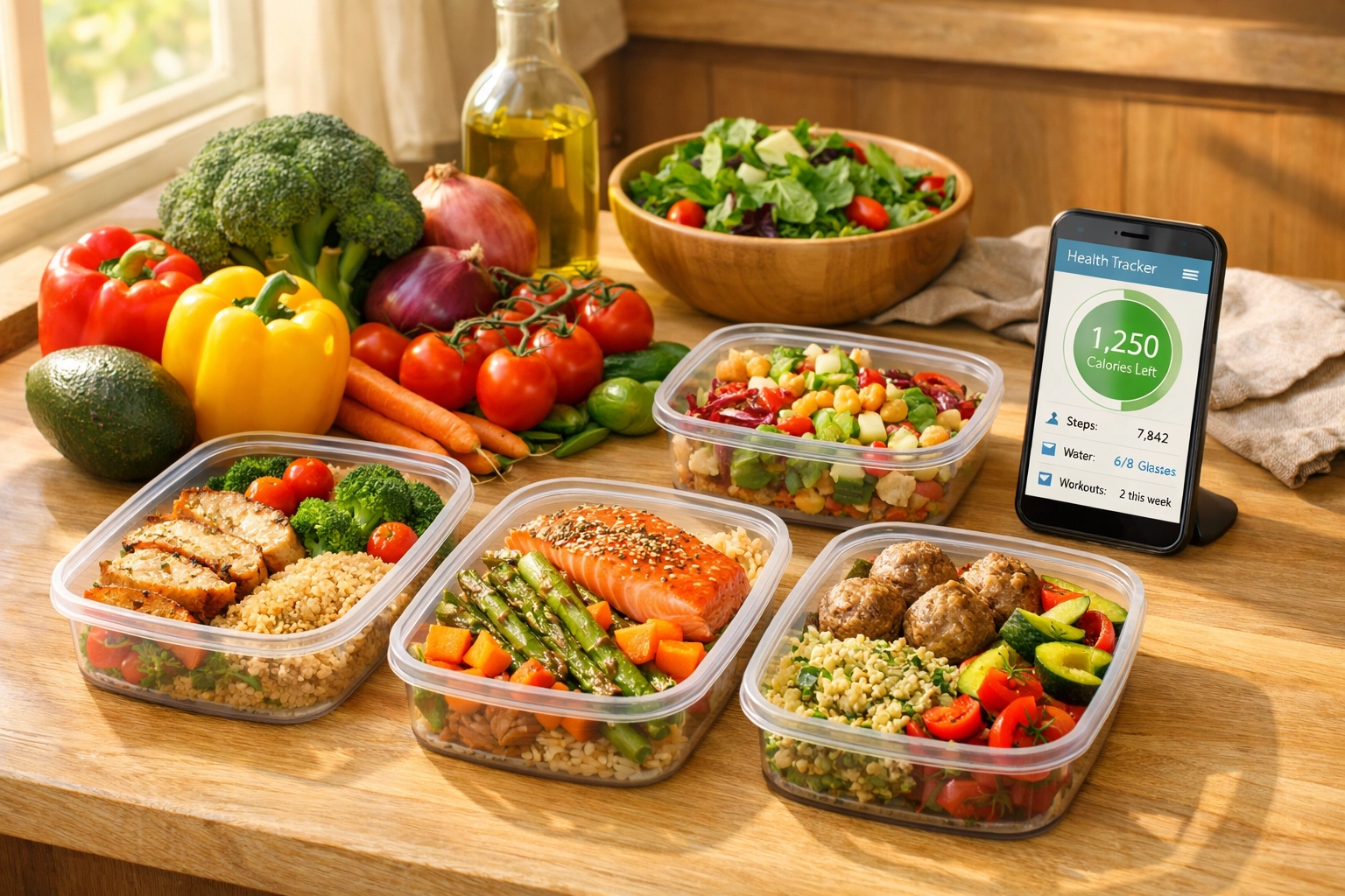 Healthy meal prep and nutrition planning for medical weight loss program