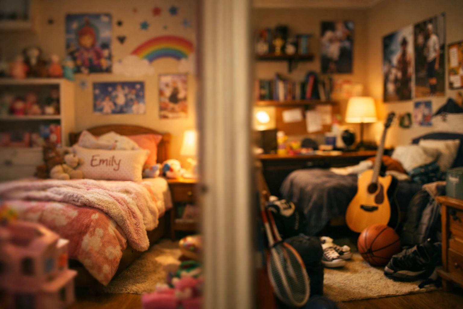 Children's bedrooms in separate homes after transitioning from bird's nest custody Virginia