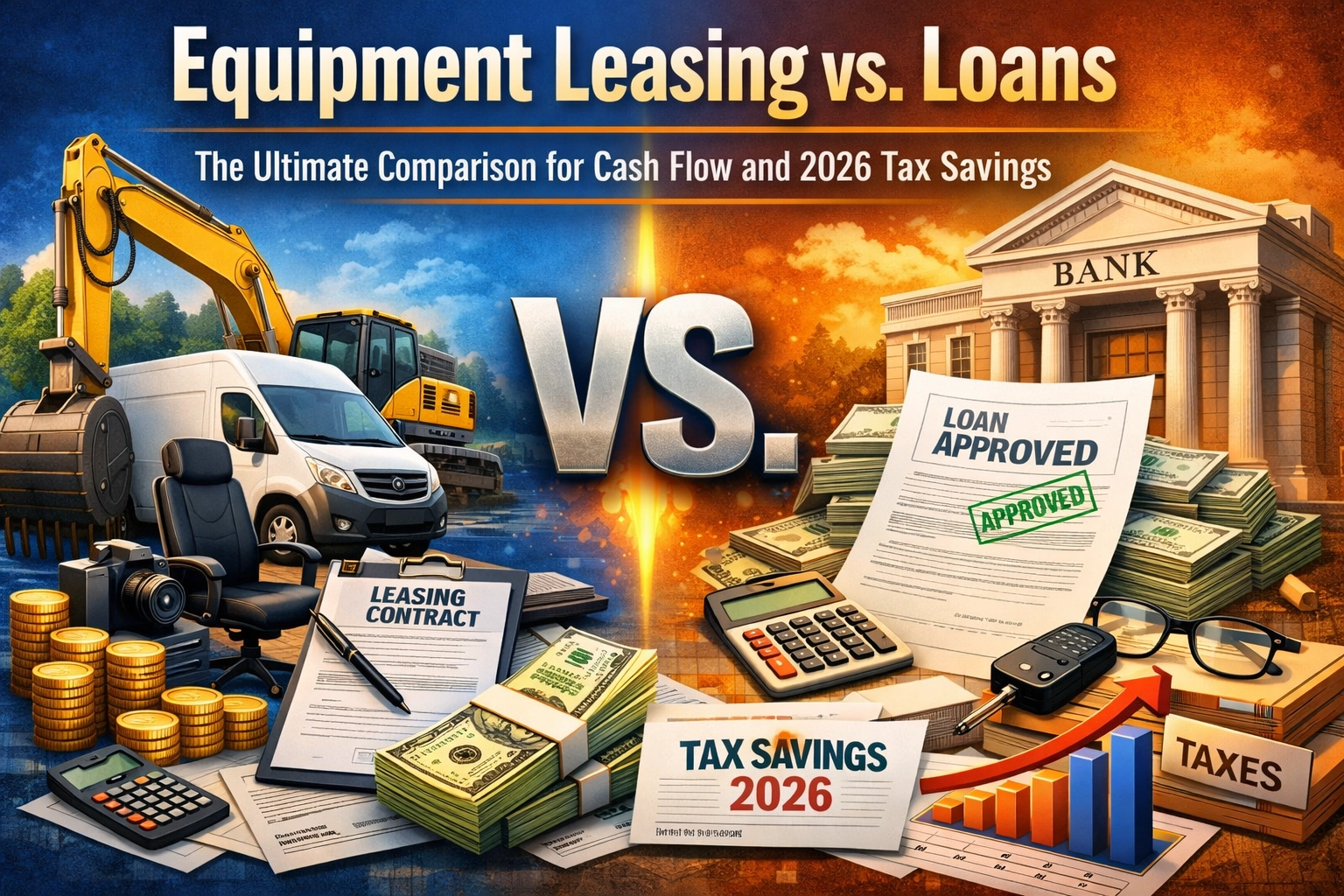Equipment Leasing vs. Loans: The Ultimate Comparison for Cash Flow and 2026 Tax Savings