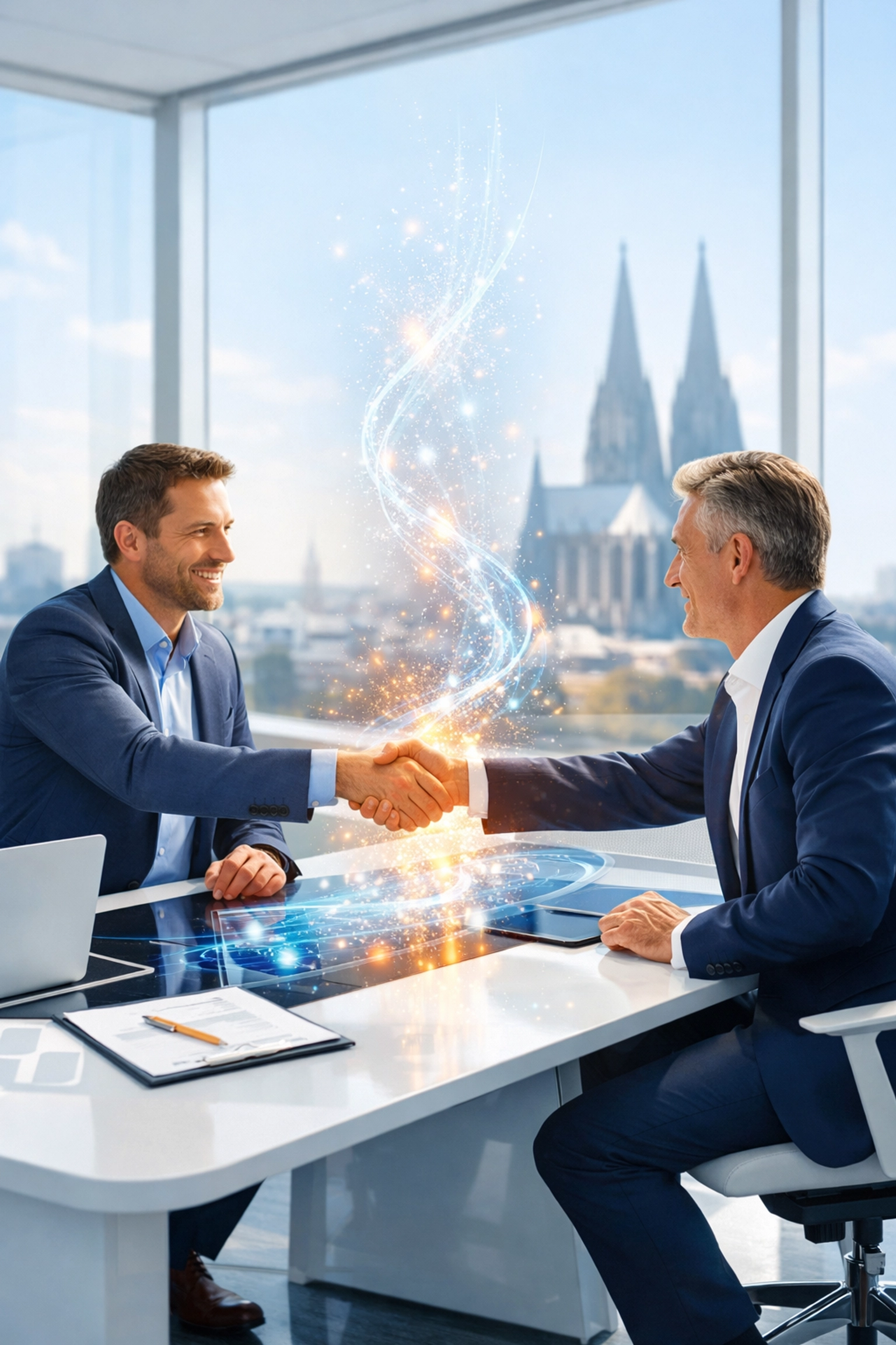 Strategische KI-Beratung im AI Hub Cologne für den B2B-Vertrieb der Zukunft und digitale Transformation.