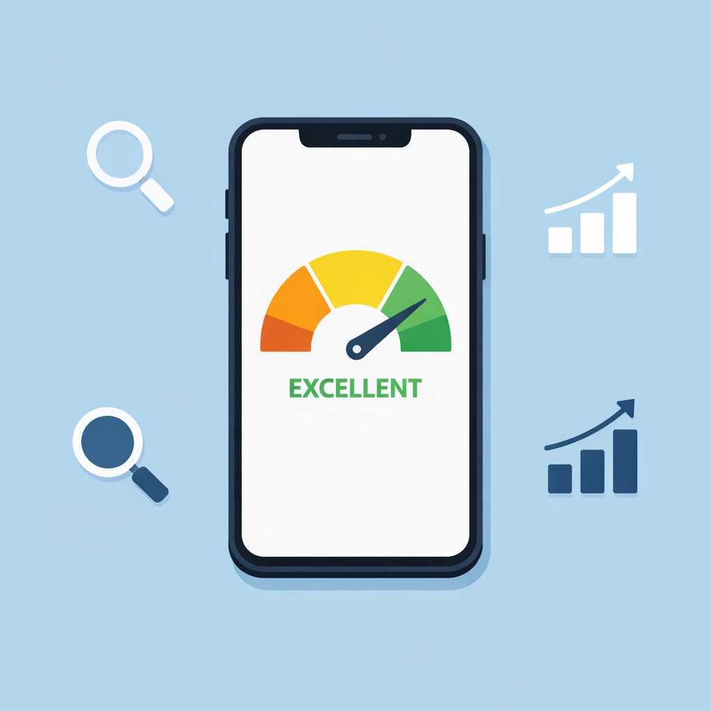 Monitoreo de puntaje de crédito en celular para disputar reporte de crédito y comprar casa.