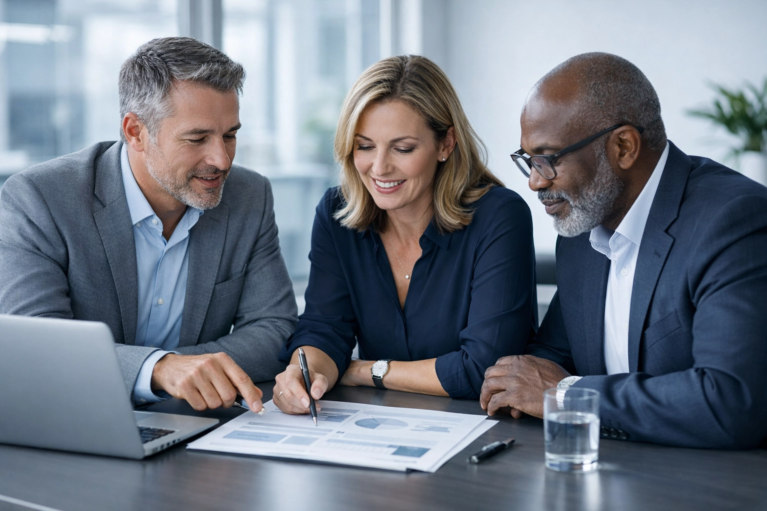 A team of professional advisors helping an owner prepare to sell my business north carolina.