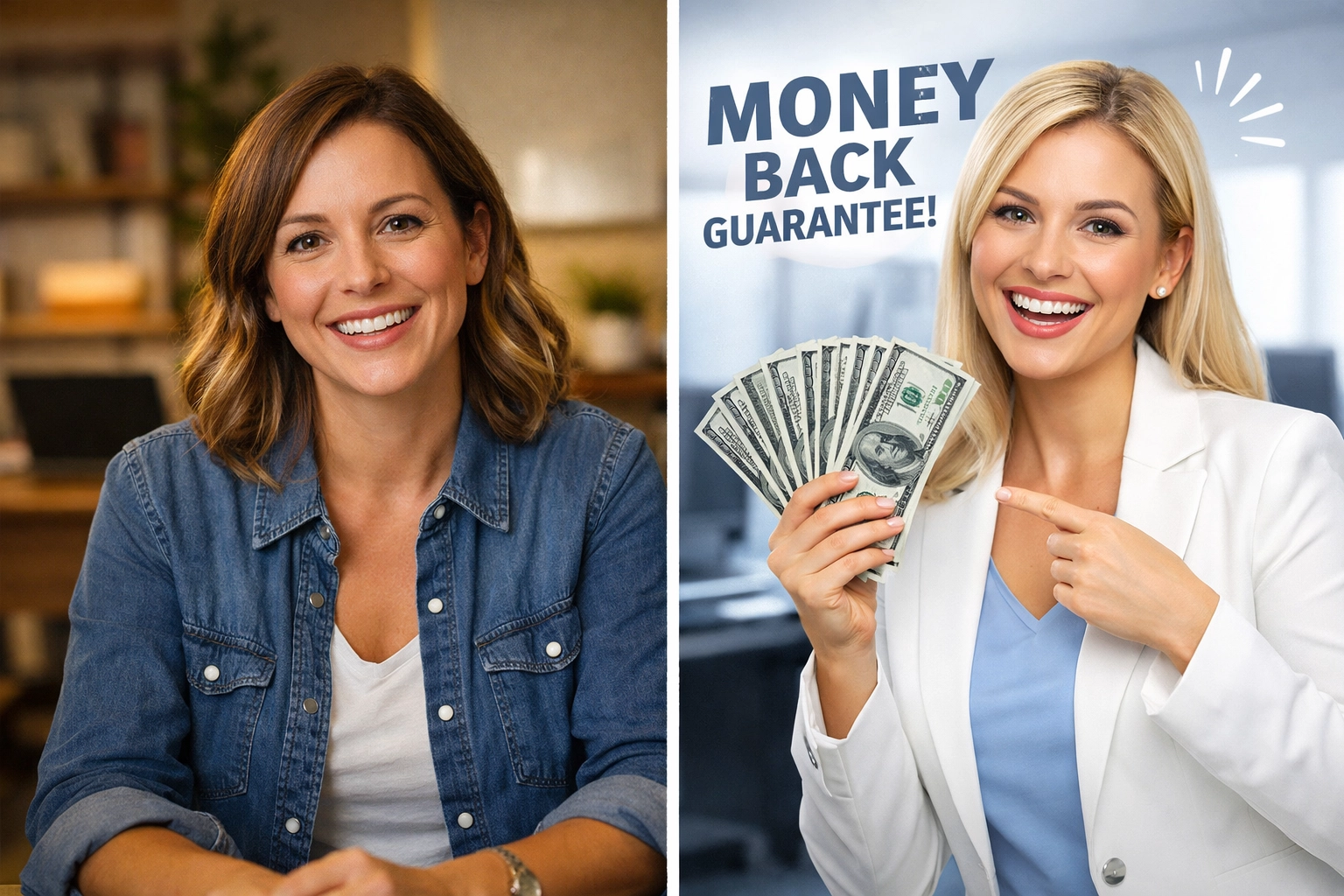 Authentic customer testimonial video compared to traditional polished advertisement