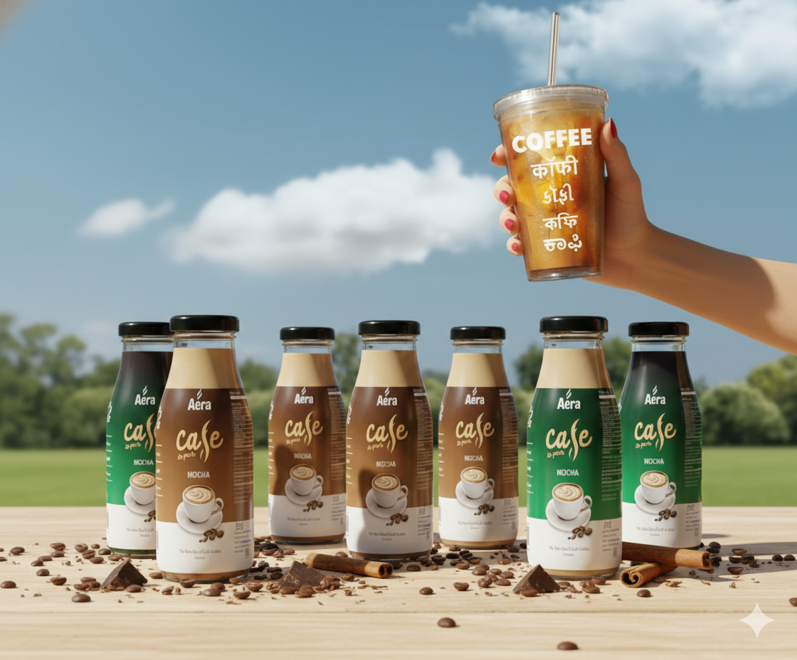 Aeracafe bottled coffee drinks