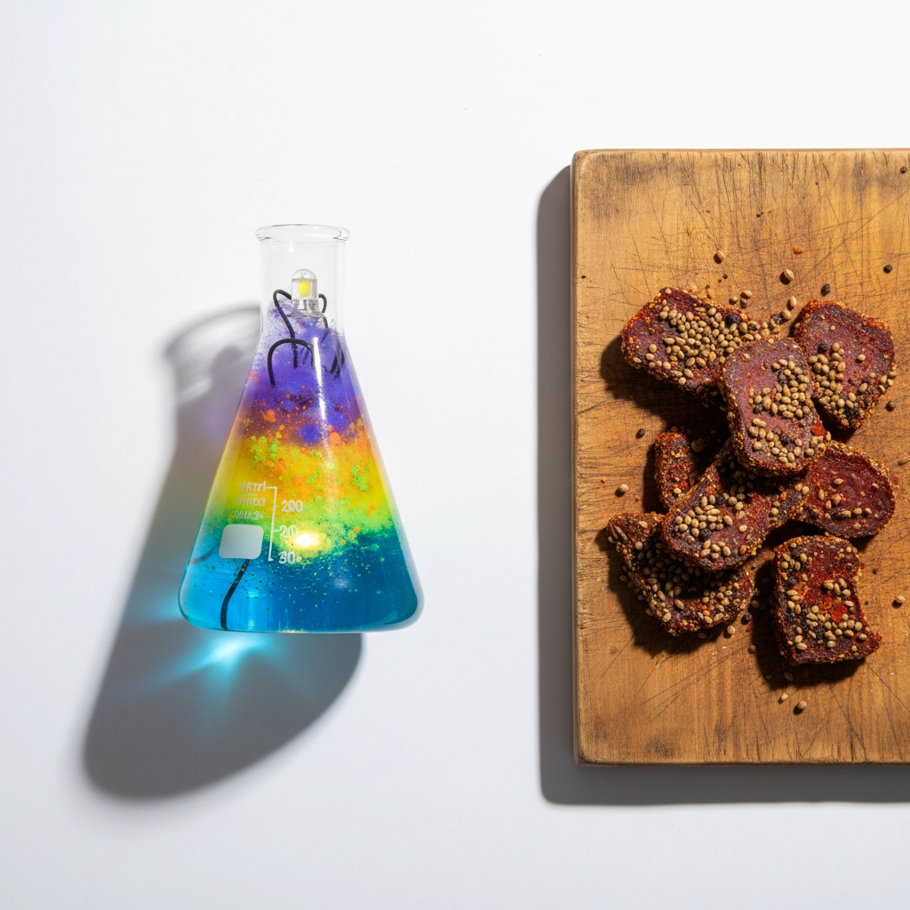 Australian beef biltong with coriander and black pepper, natural spice blend, healthy meat snack, no soy sauce overload