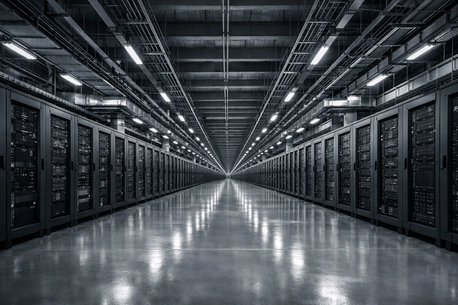 Industrial server racks at the LG Paju AI data center supporting Seoul's growing tech infrastructure.