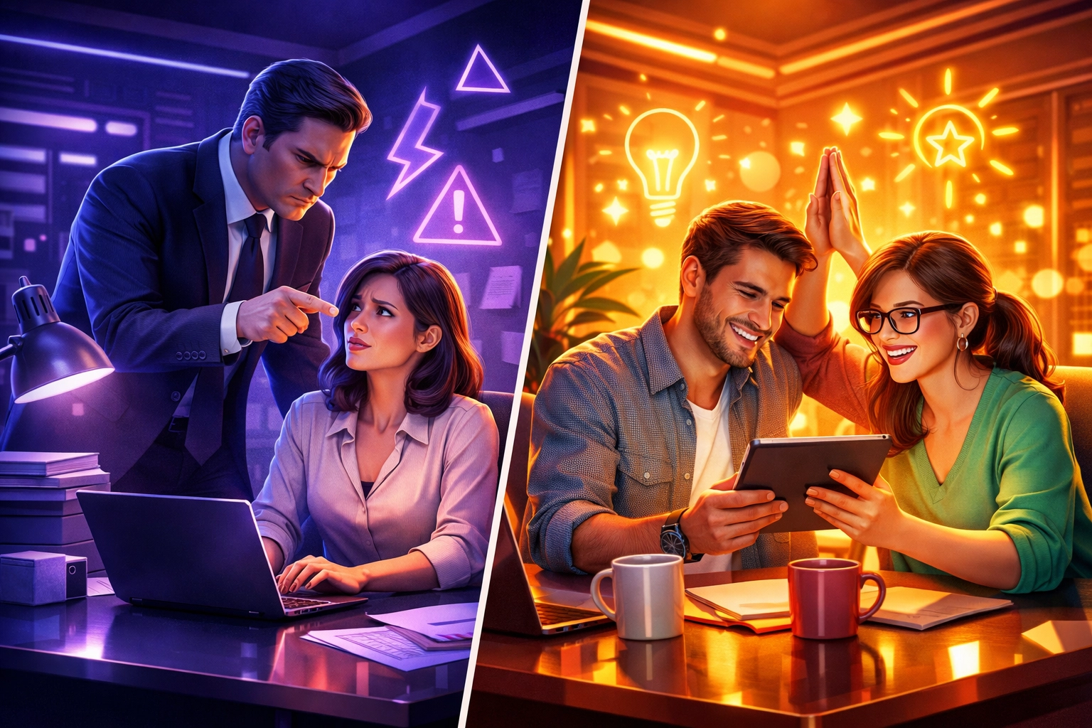 Manager-employee power dynamic versus peer coworker romance in the workplace