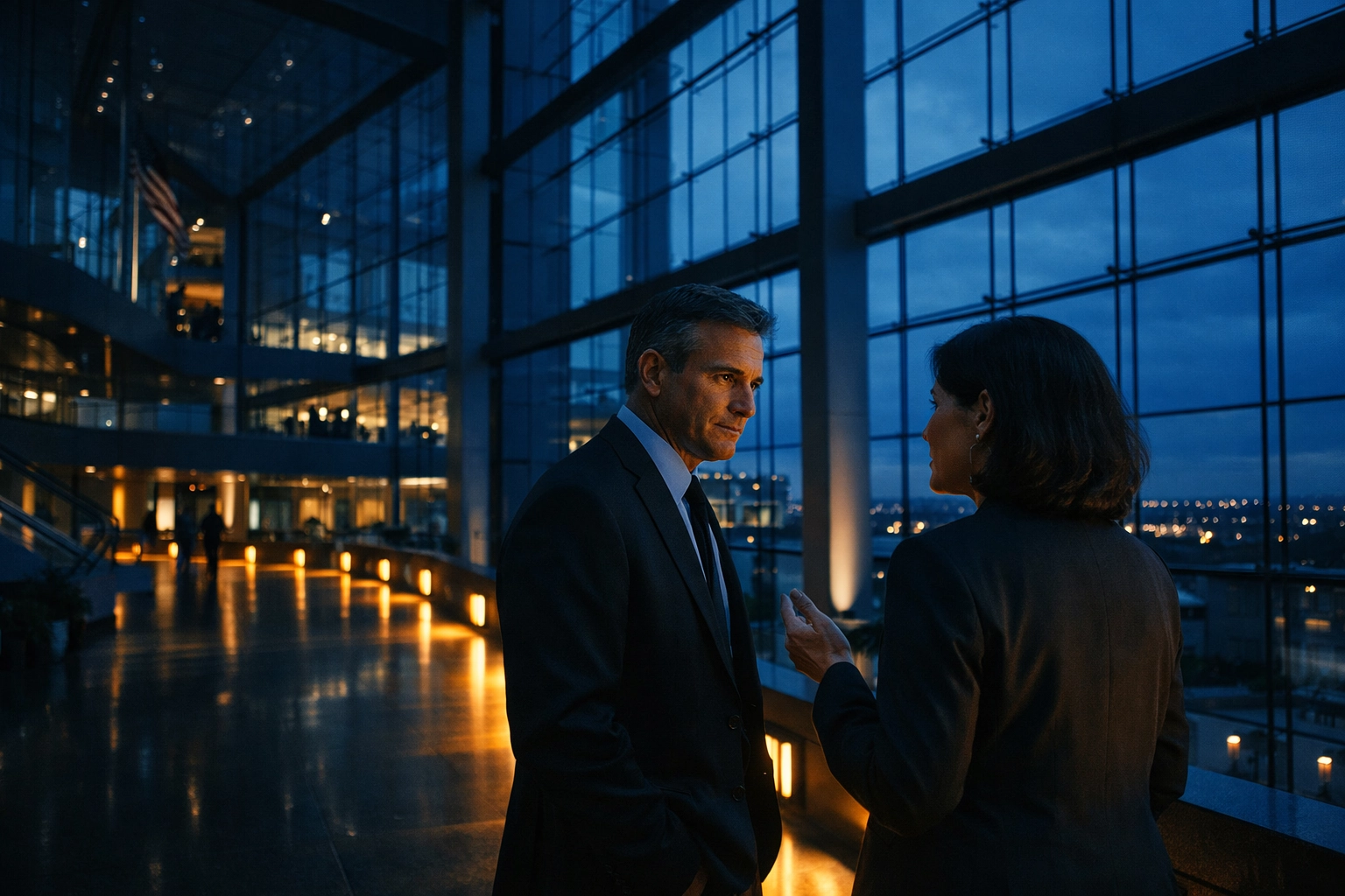 Corporate professionals in deep conversation, illustrating active listening and the art of being heard.