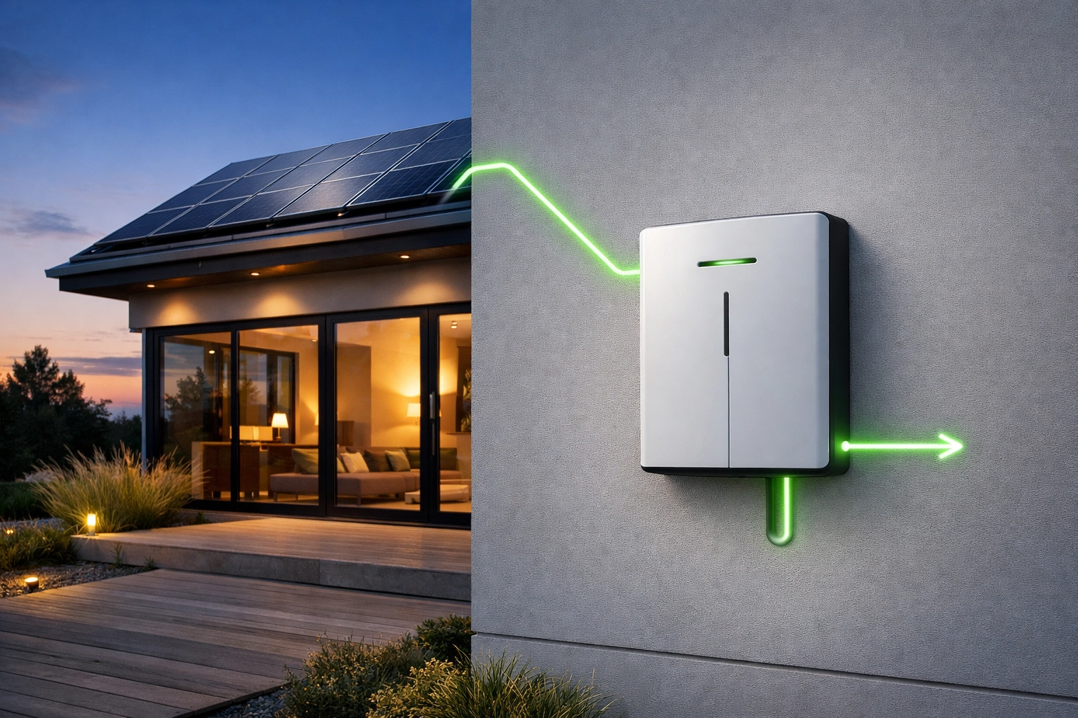 Wall-mounted Tesla Powerwall 3 solar battery storing renewable energy on a modern UK home exterior.