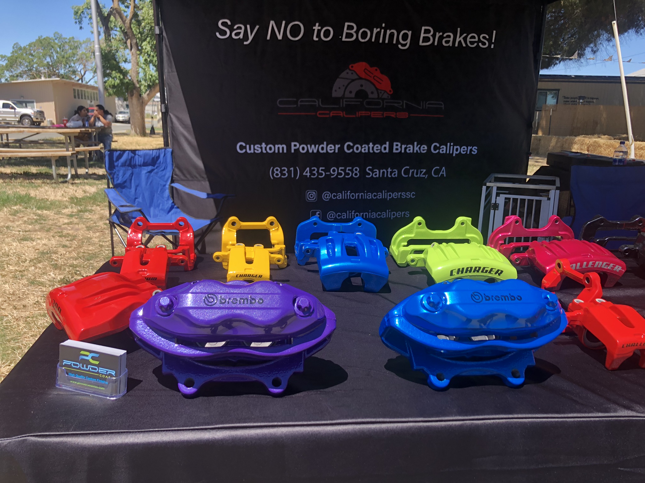 Custom Powder Coated Brake Calipers Display