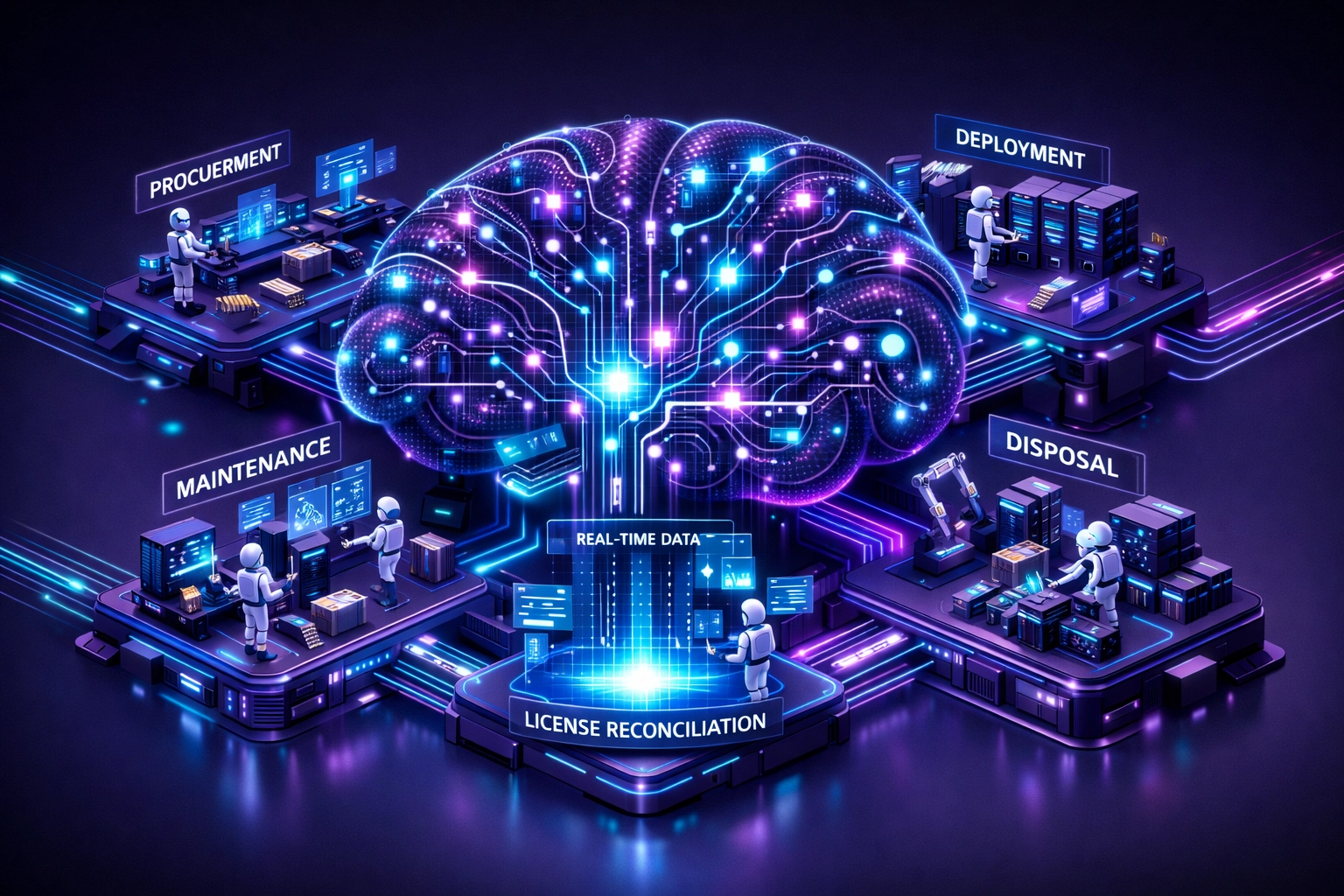 AI-powered ServiceNow asset lifecycle management and autonomous workflow system