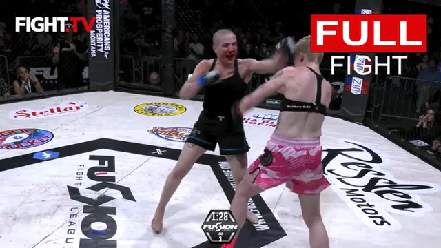 Female Fighters in Cage Battle