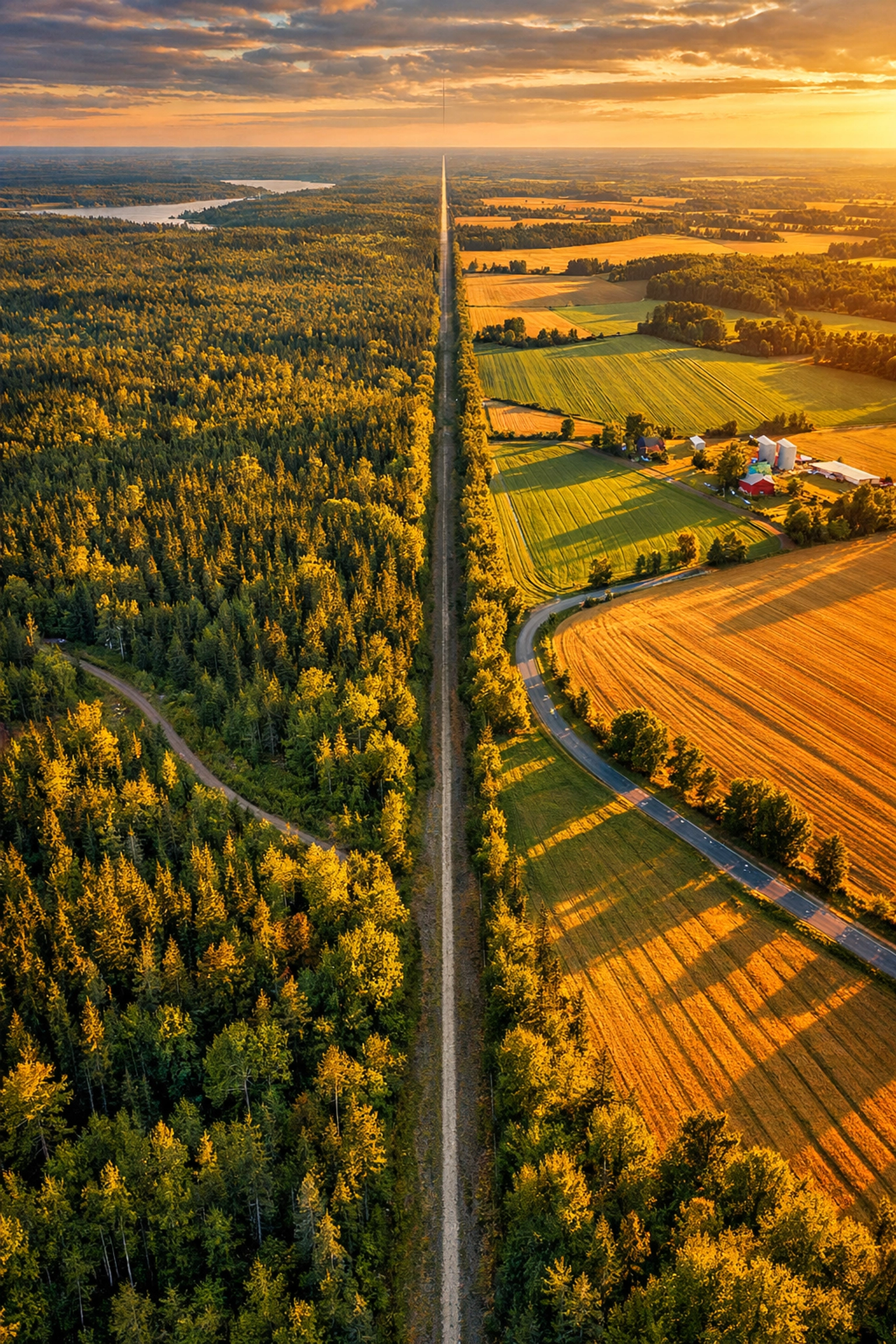 Canada-US border representing trade relationship under CUSMA agreement