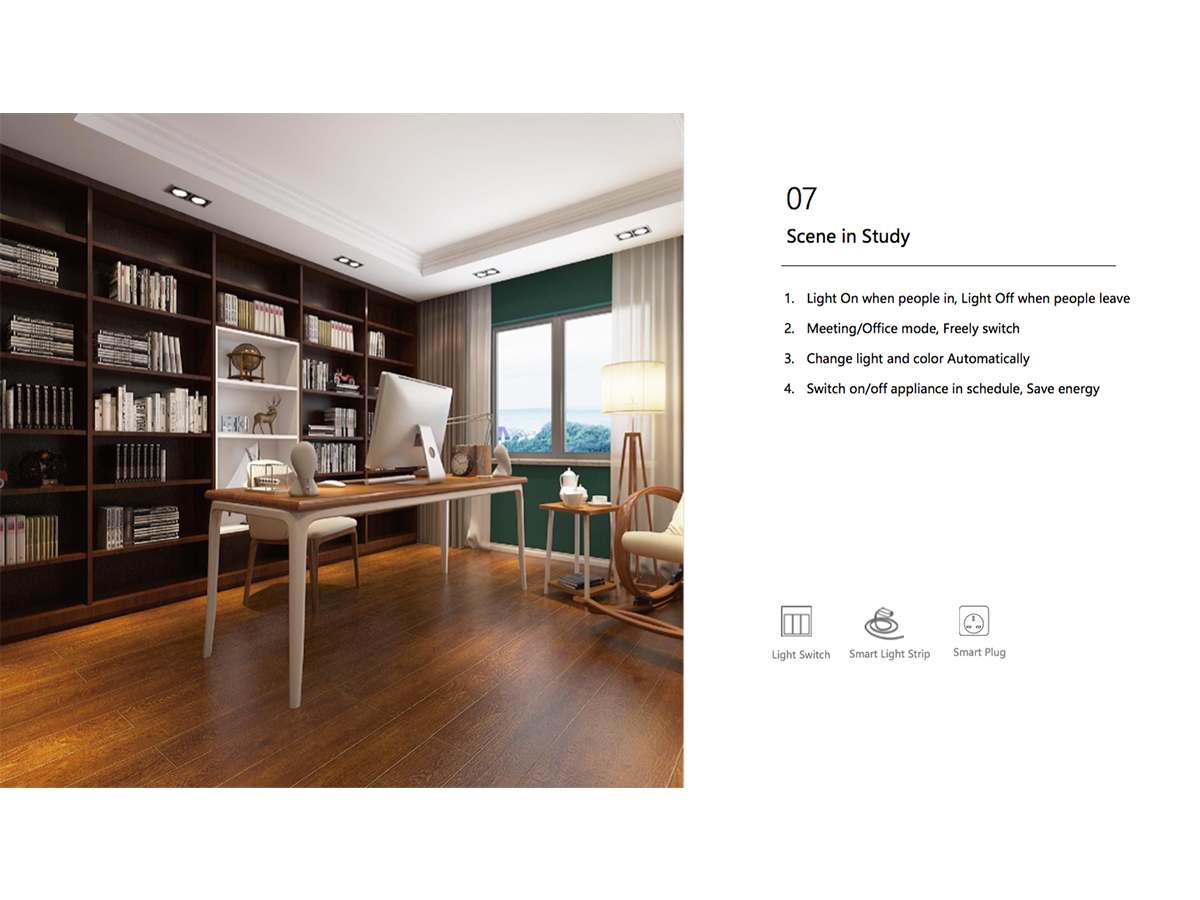 Modern study setup with LifeSmart Australia