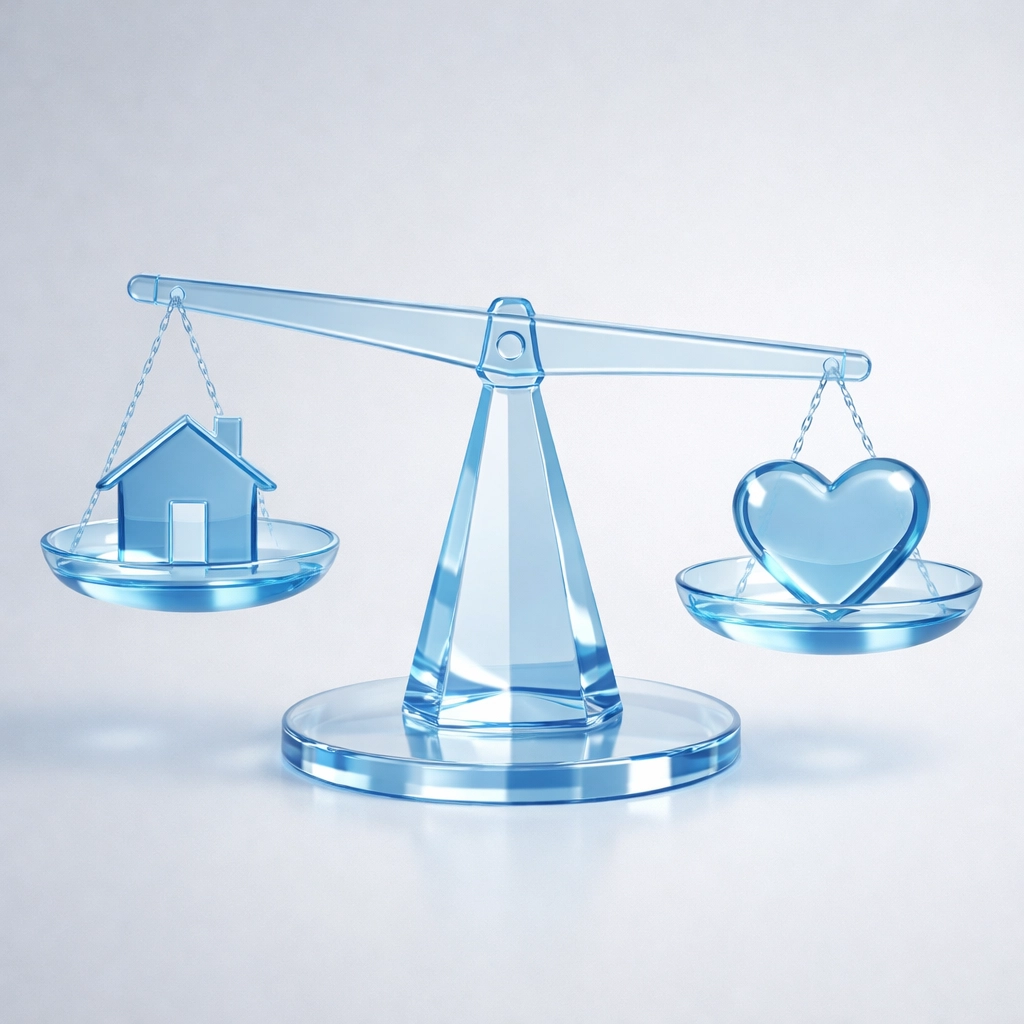 Balanced scales representing child custody decisions in Virginia courts