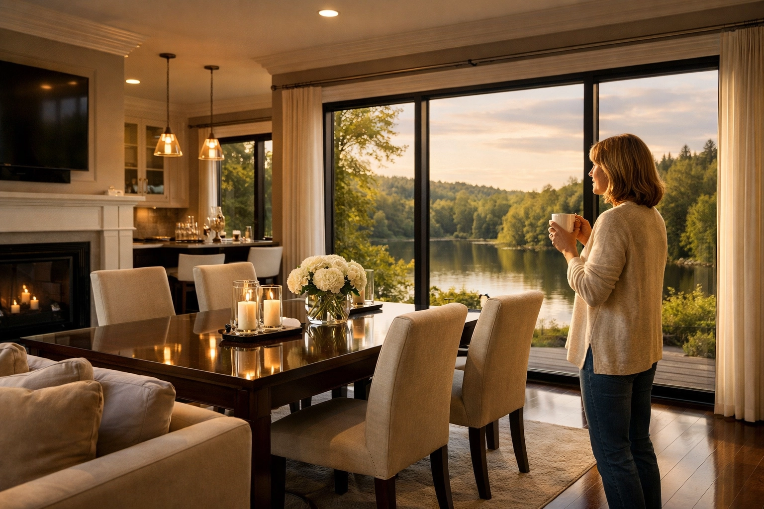 A spotless, dust-free Walpole home after professional post-construction cleaning services by The Cleaning Ninjas Inc.