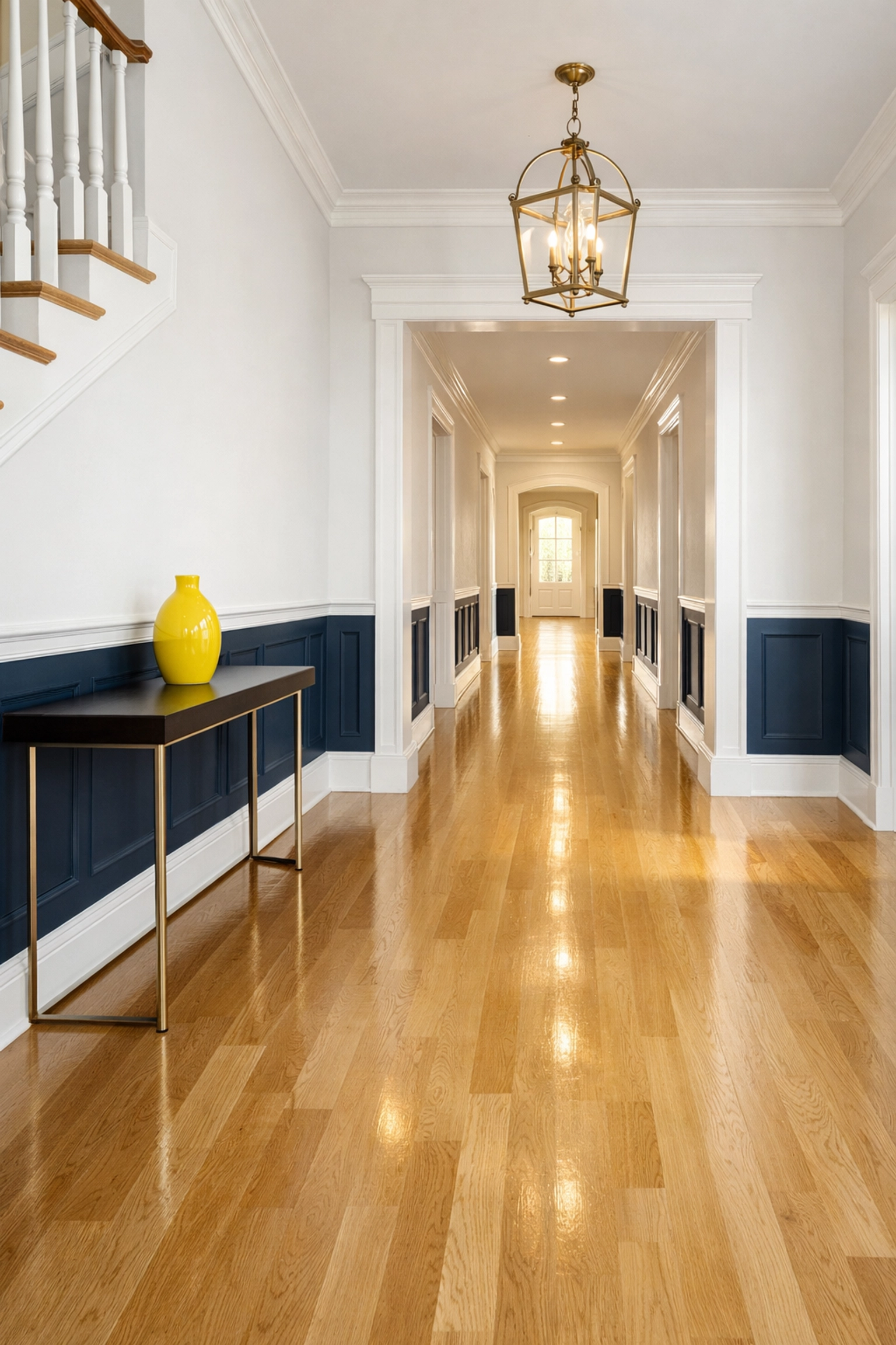 Decluttered home entryway illustrating the peace of weekly house cleaning MA and Spring Cleaning in Massachusetts.