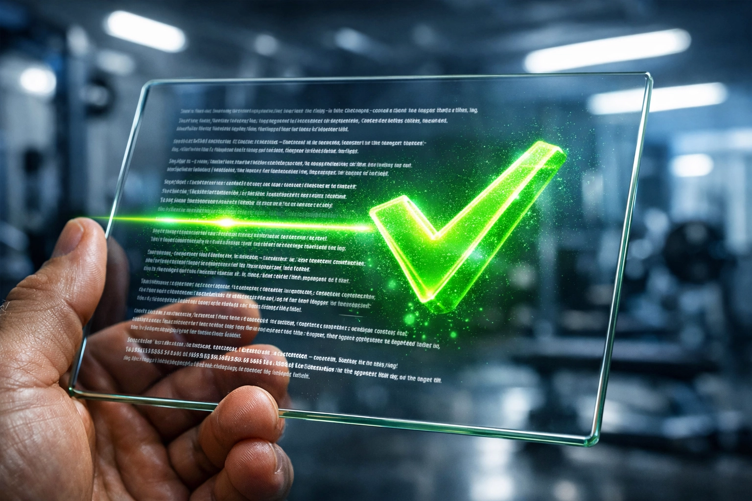 An athlete using a digital tablet to verify NIL compliance and contract terms for college sports.