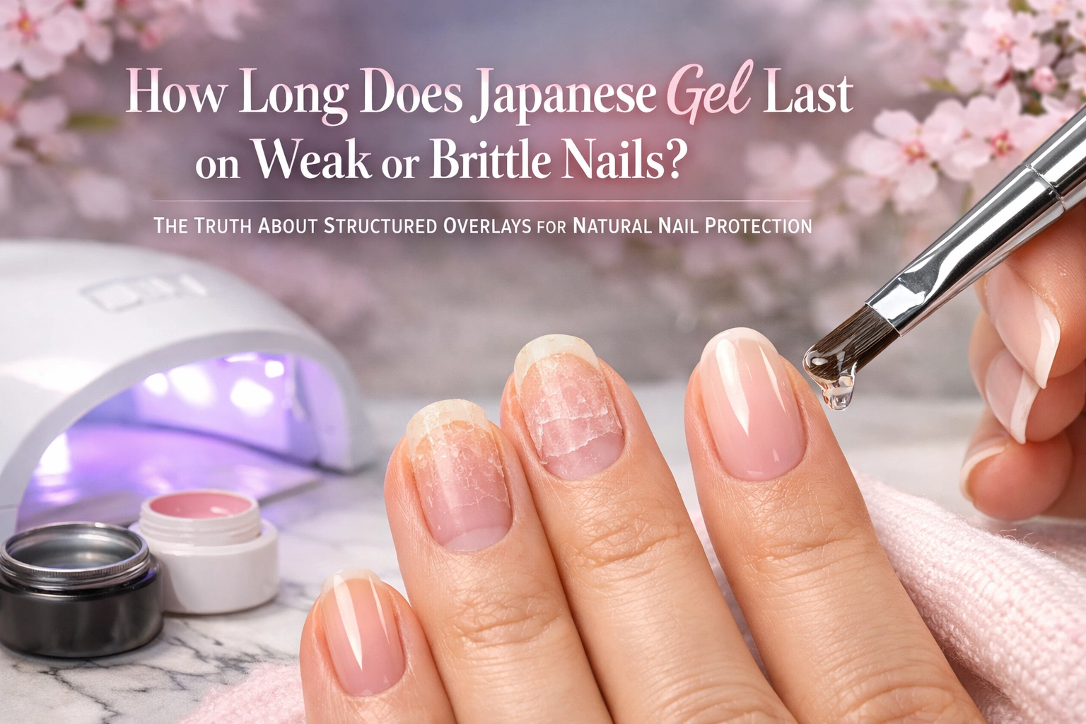 [HERO] How Long Does Japanese Gel Last on Weak or Brittle Nails? The Truth About Structured Overlays for Natural Nail Protection
