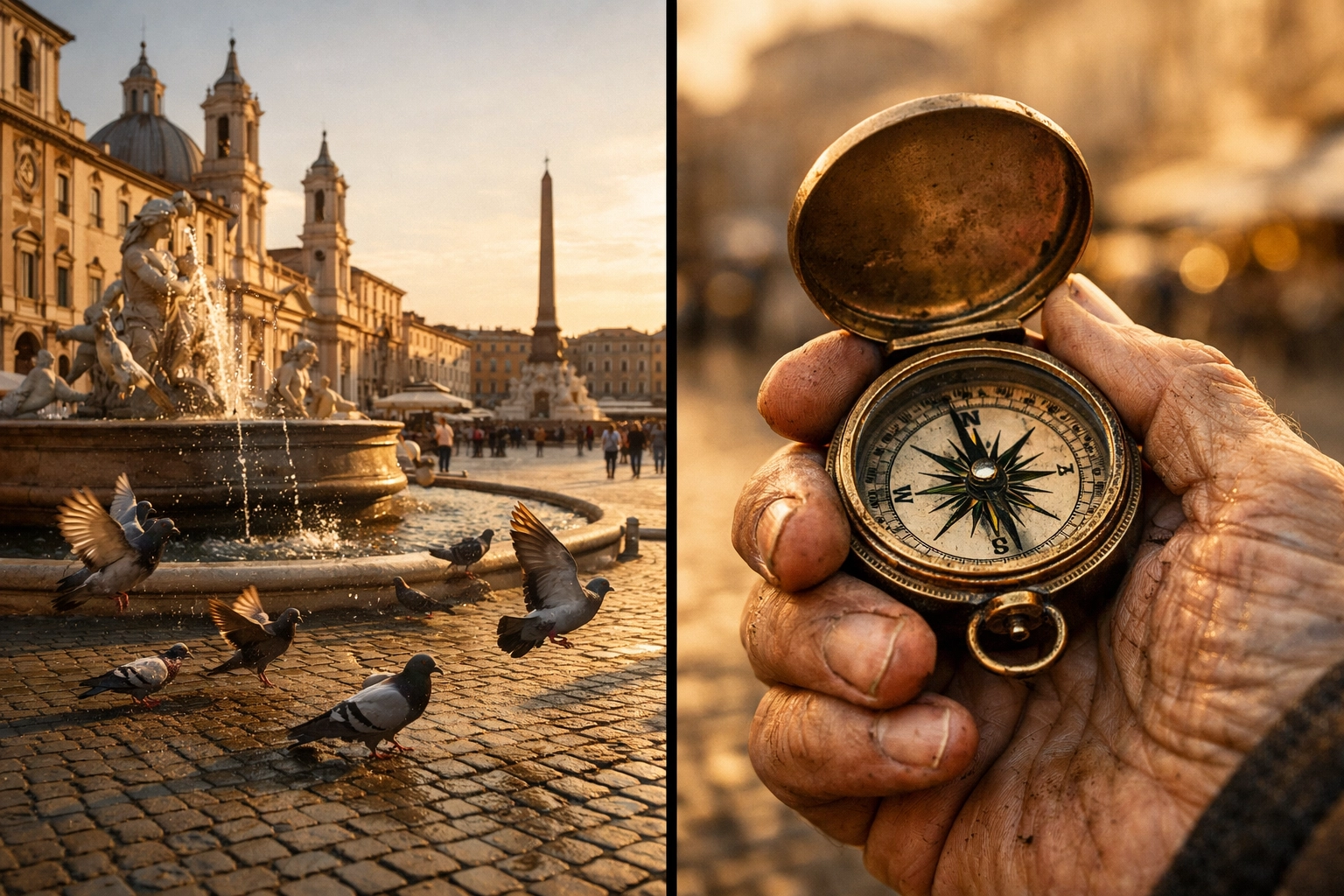 A street photography diptych example showcasing storytelling through urban perspectives.