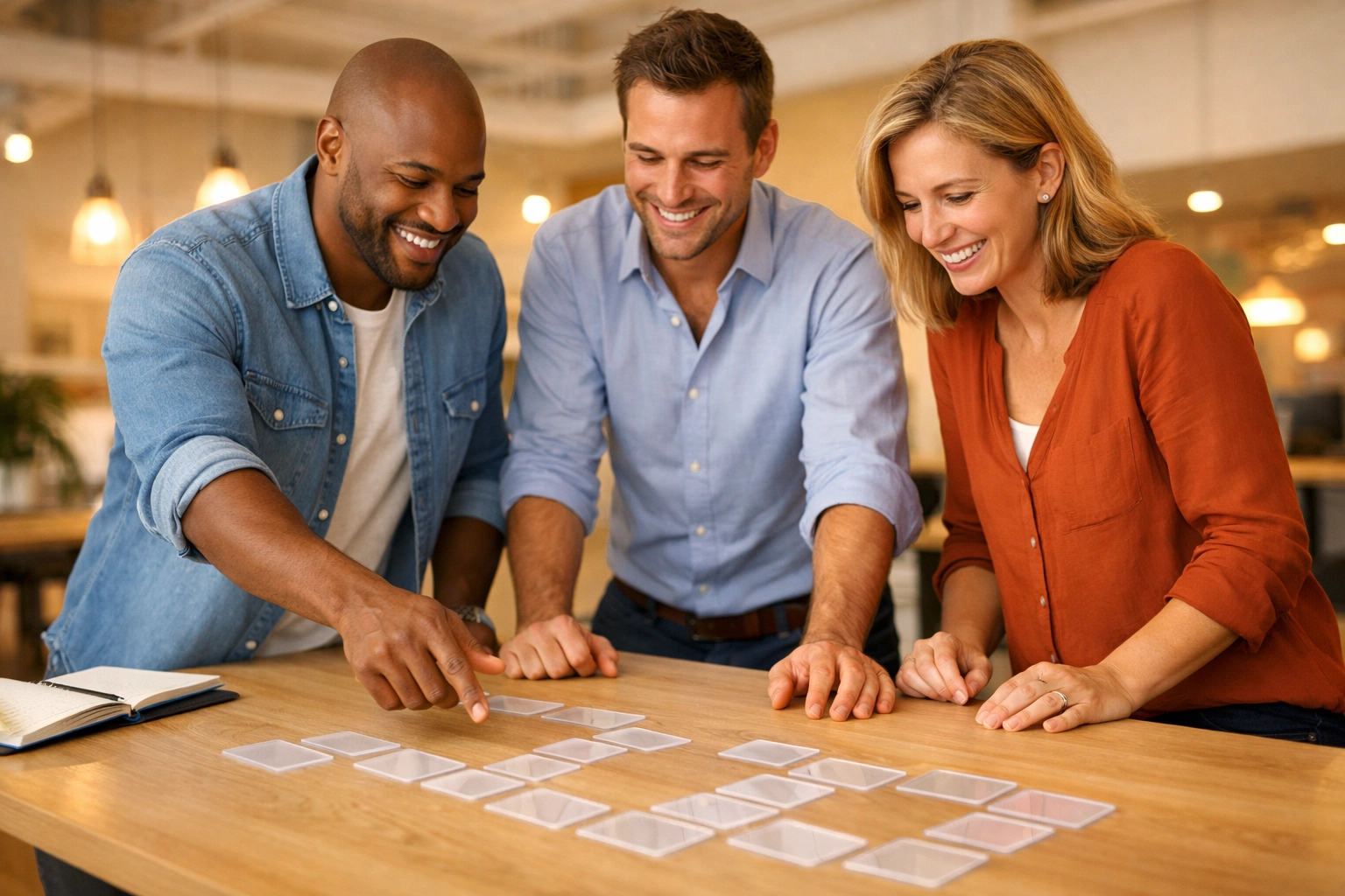 Professionals collaborating on a competency mapping framework for agency mission alignment.
