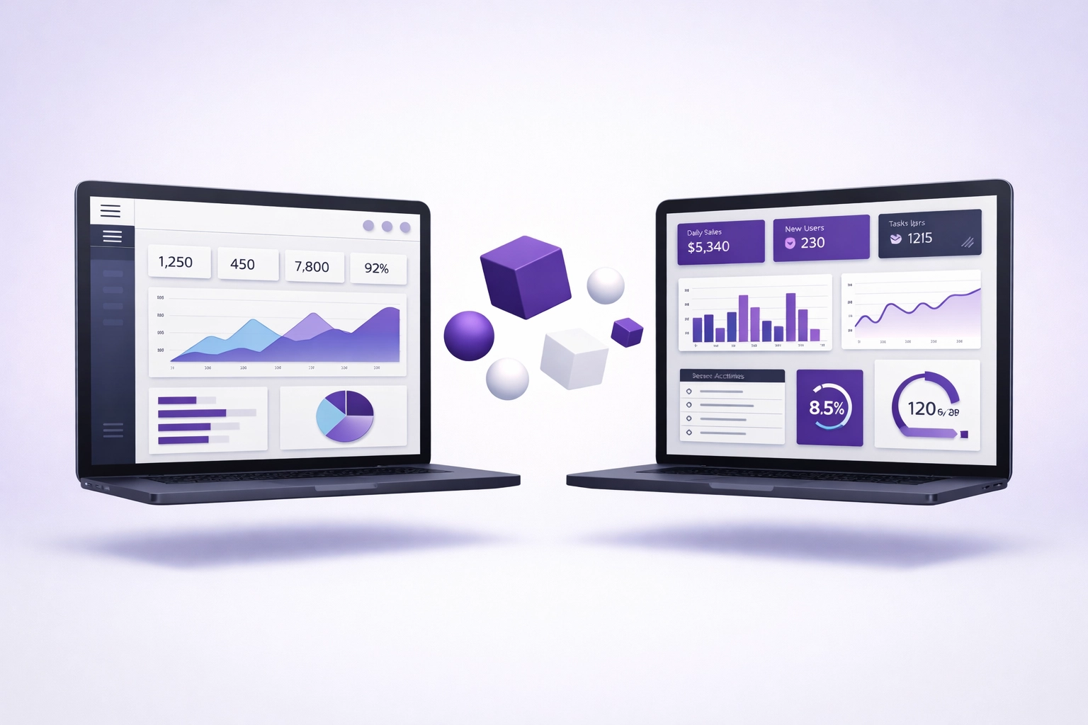 QuickBooks Online vs Xero bookkeeping software dashboard comparison