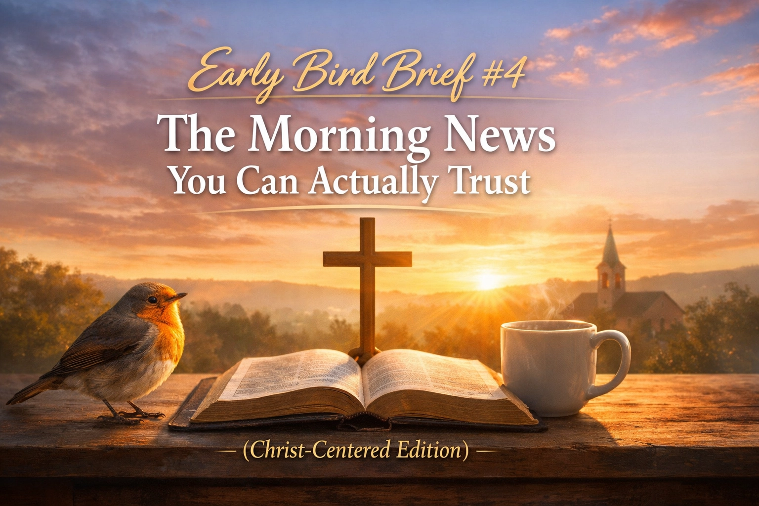 [HERO] Early Bird Brief #4: The Morning News You Can Actually Trust (Christ-Centered Edition)