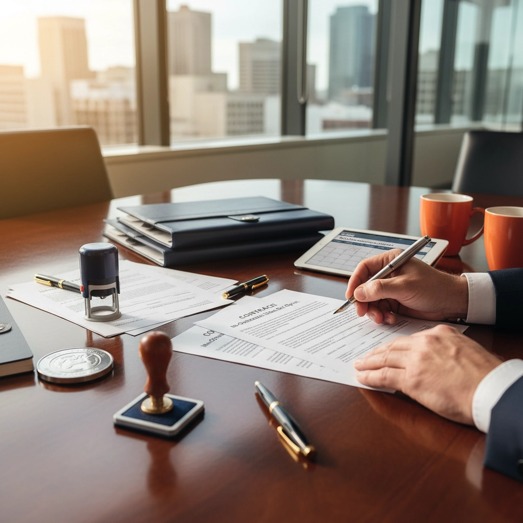 Utah business professional making informed decision about notary services