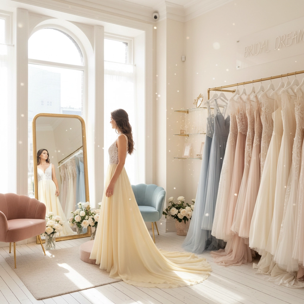 Wedding dress fitting