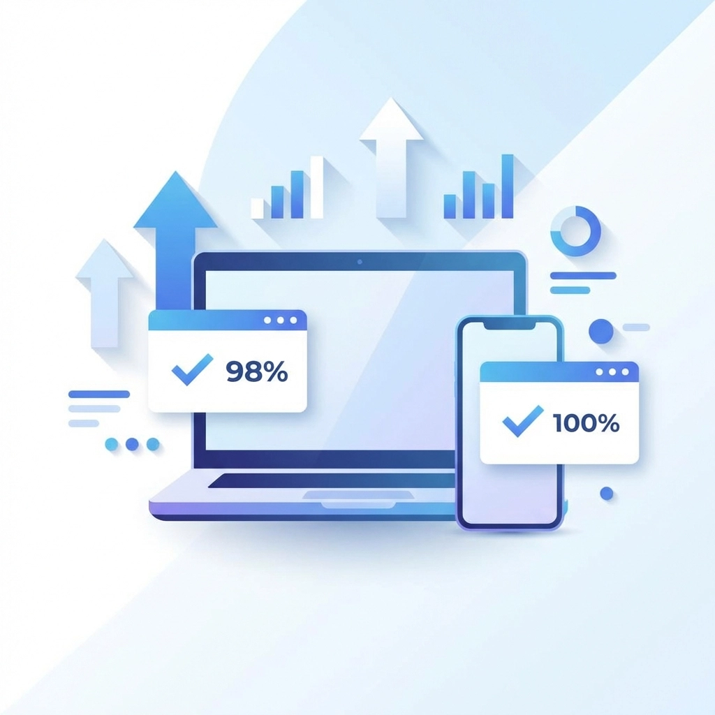 Mobile and desktop pop-up notifications illustrating conversion optimization for user engagement