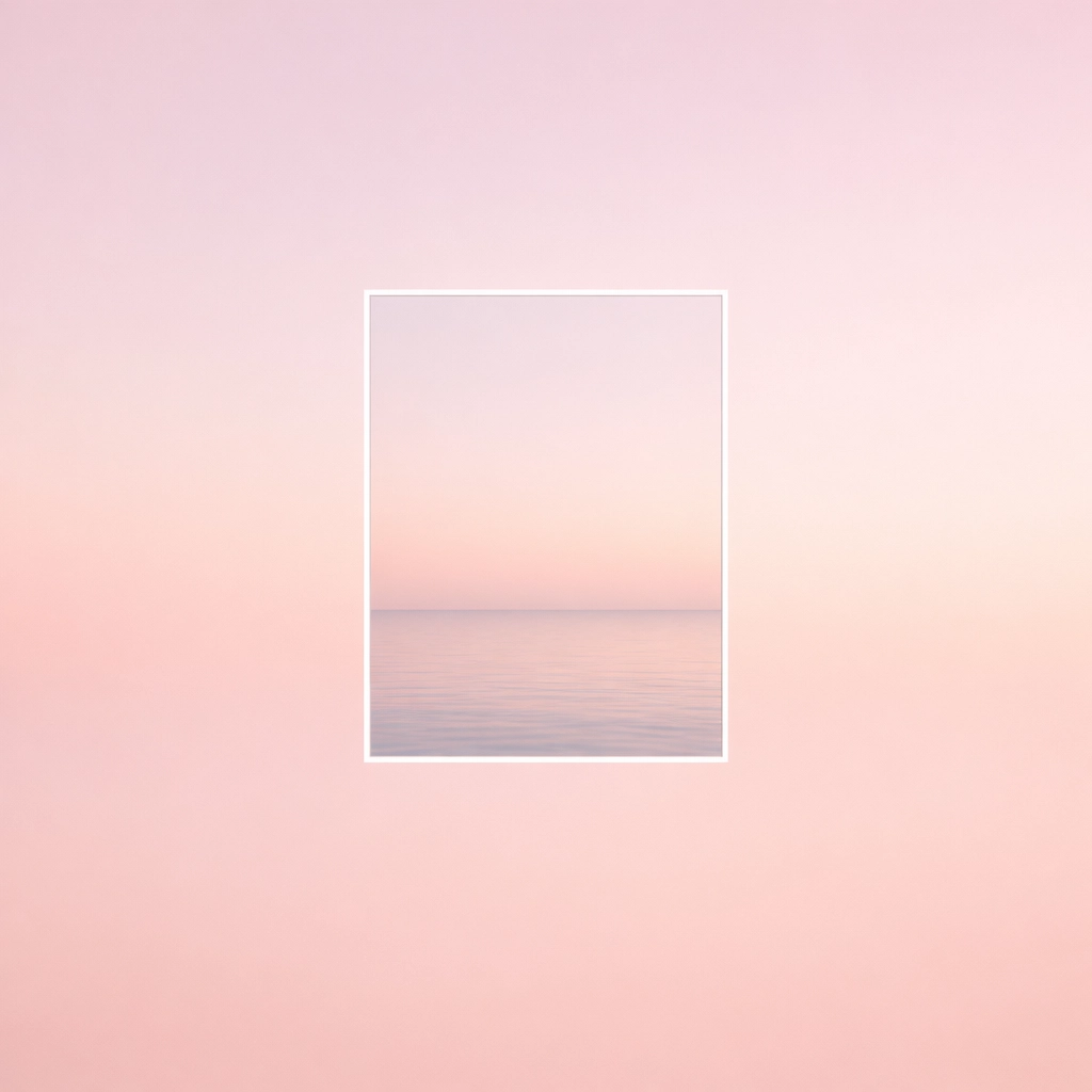 A window looking out at a calm sea horizon representing a new pace and executive growth.