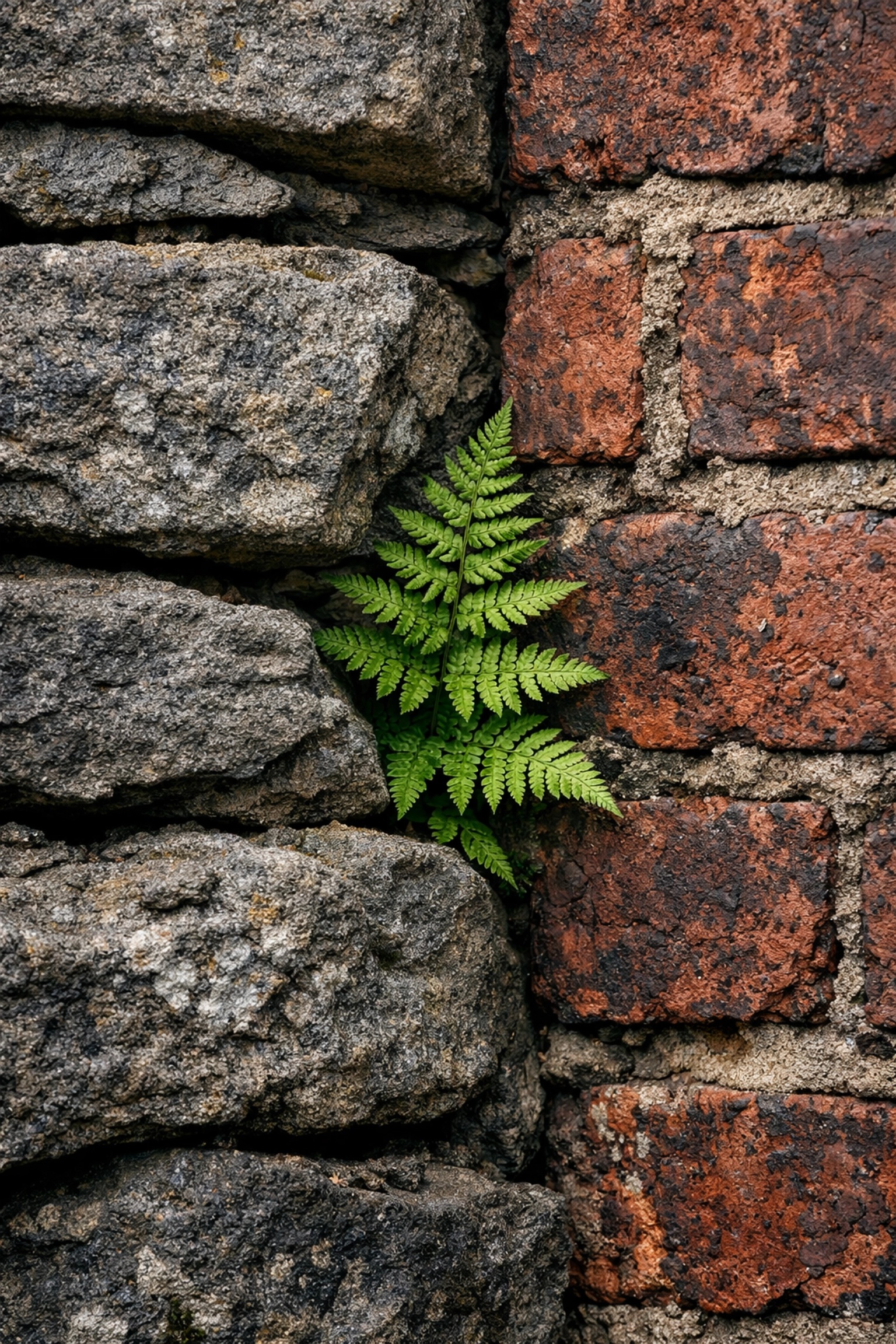 Close-up of a stone wall and brick mill representing Yorkshire's industrial heritage and design roots.