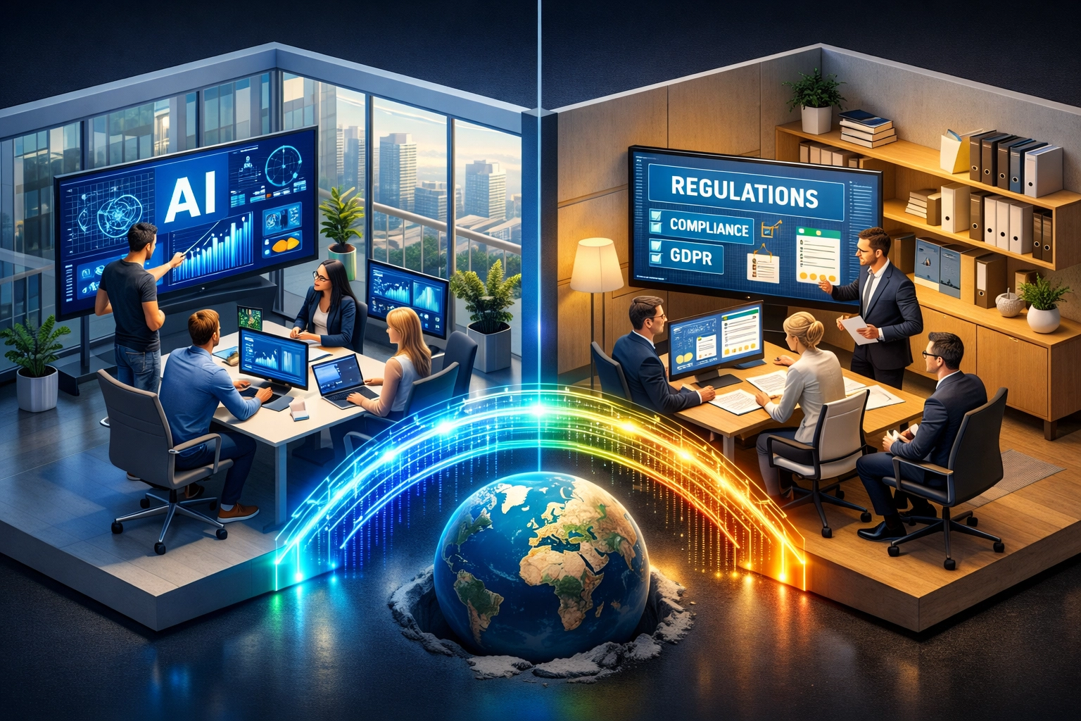 US and EU ServiceNow teams comparing AI analytics and DORA compliance frameworks