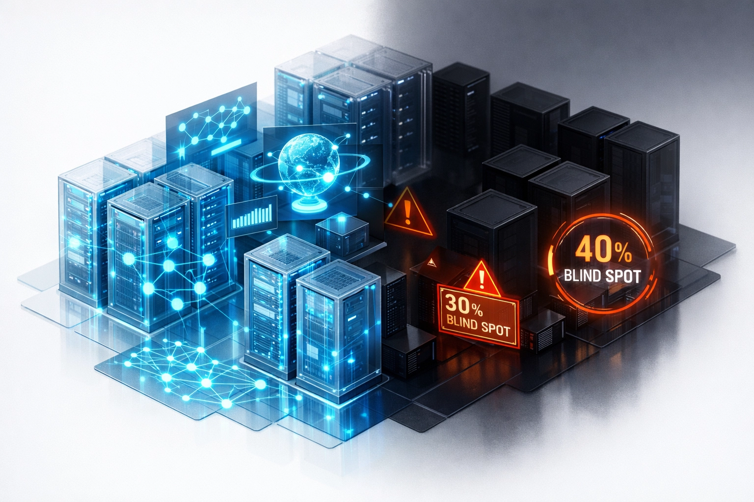 ServiceNow ITOM network discovery showing infrastructure visibility gaps and blind spots