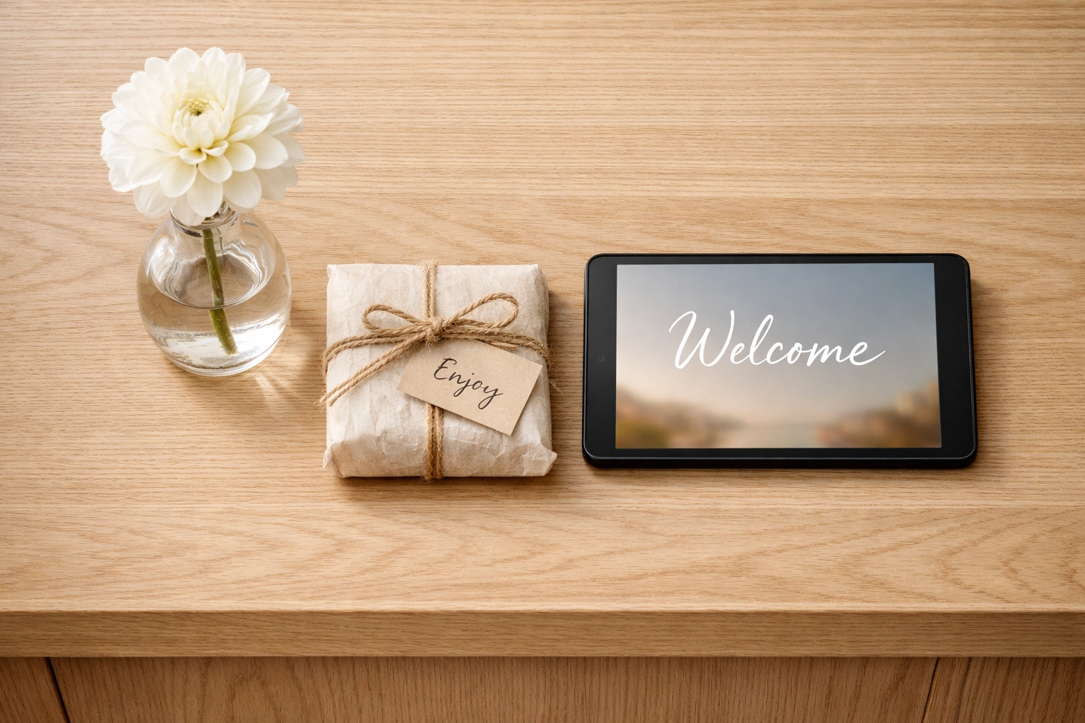 Personalized hotel guest welcome amenities showcasing hyper-personalization at scale for members.