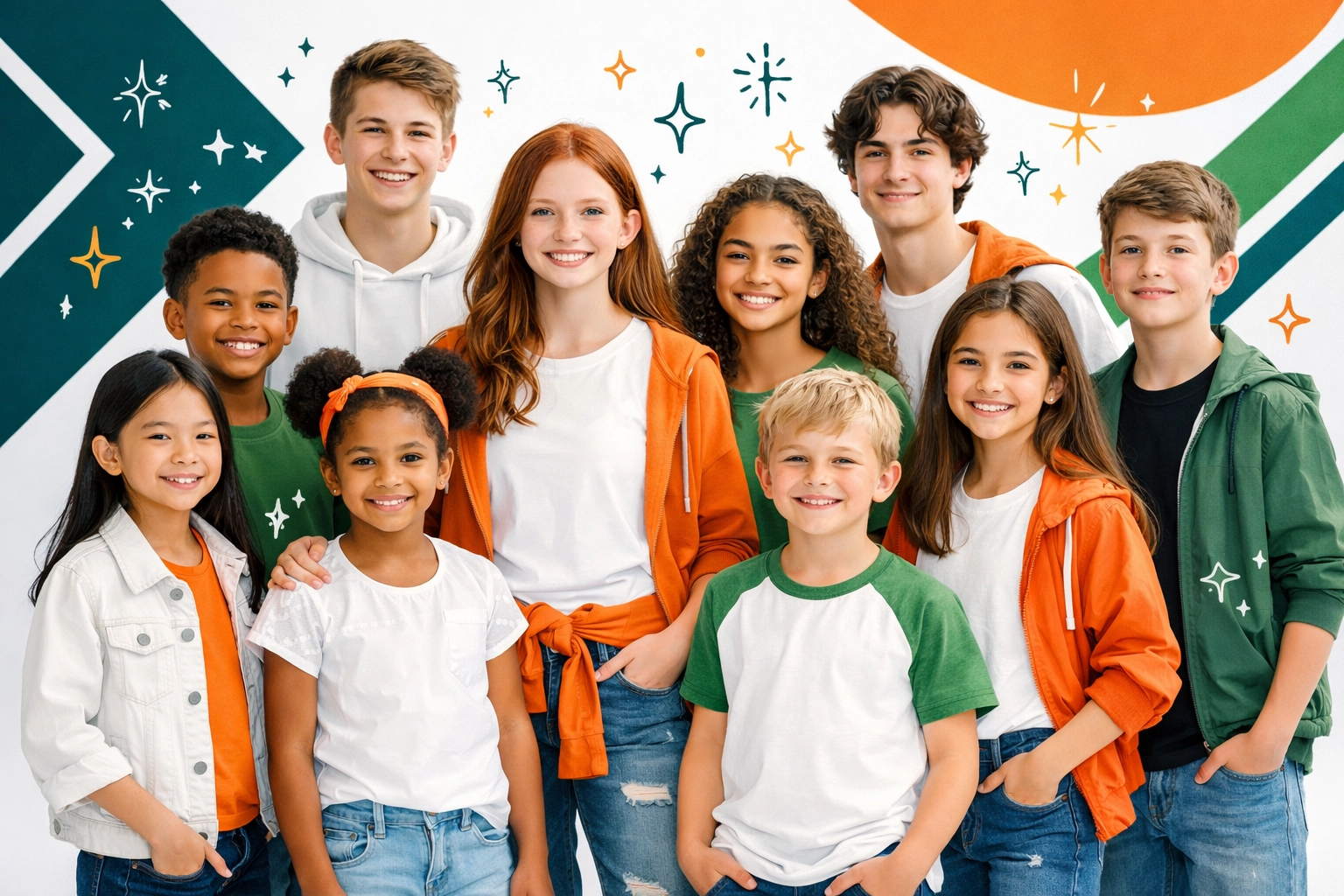 Confident children and teens empowered by life skills training and personal development.